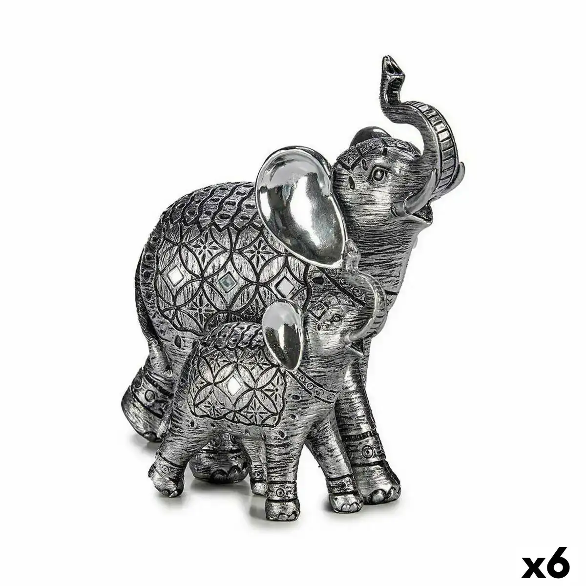 Figurine decorative elephant argente 21 5 x 20 5 x 11 cm 6 unites _4308. Entrez dans l'Univers de DIAYTAR COTE D'IVOIRE - Où Chaque Produit a une Signification. Explorez notre gamme diversifiée et découvrez des articles qui résonnent avec votre vie.