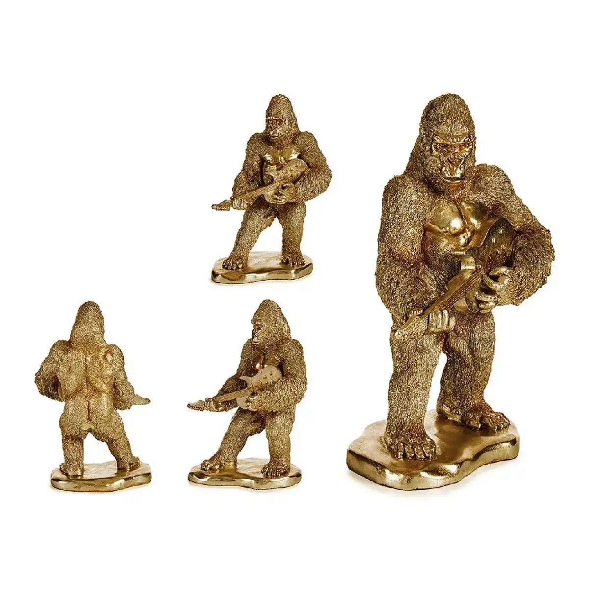 Figurine decorative gorille guitare dore 16 x 39 x 27 cm_7117. Bienvenue sur DIAYTAR COTE D'IVOIRE - Votre Galerie Shopping Personnalisée. Découvrez un monde de produits diversifiés qui expriment votre style unique et votre passion pour la qualité.