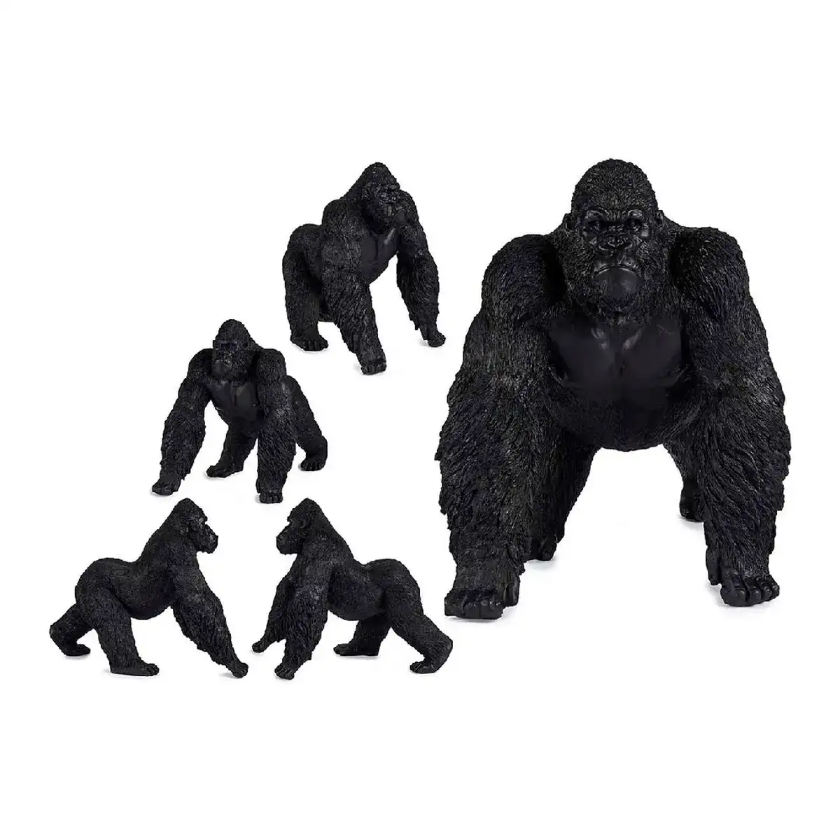 Figurine decorative gorille noir resine 30 x 36 x 45 cm _6126. DIAYTAR COTE D'IVOIRE - L'Art de Vivre le Shopping Authentique. Découvrez notre boutique en ligne et trouvez des produits qui célèbrent la culture et l'héritage du Côte d'Ivoire.