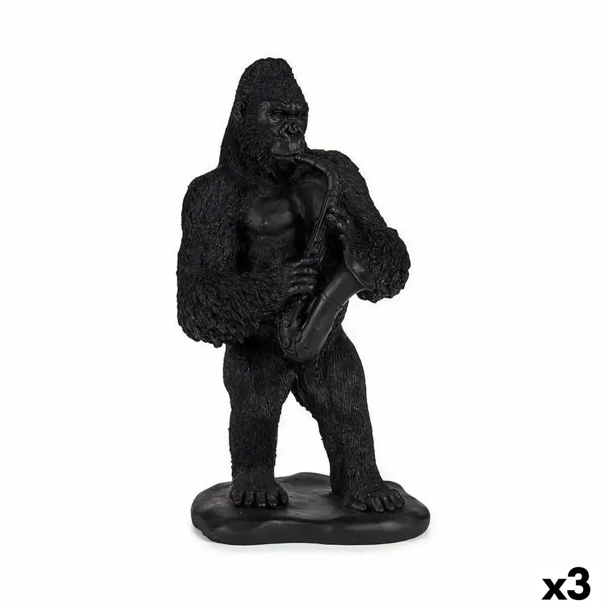 Figurine decorative gorille saxophone noir 15 x 38 8 x 22 cm 3 unites _3283. DIAYTAR COTE D'IVOIRE - L'Art de Vivre en Couleurs et en Styles. Parcourez notre sélection et trouvez des articles qui reflètent votre personnalité et votre goût pour la vie.