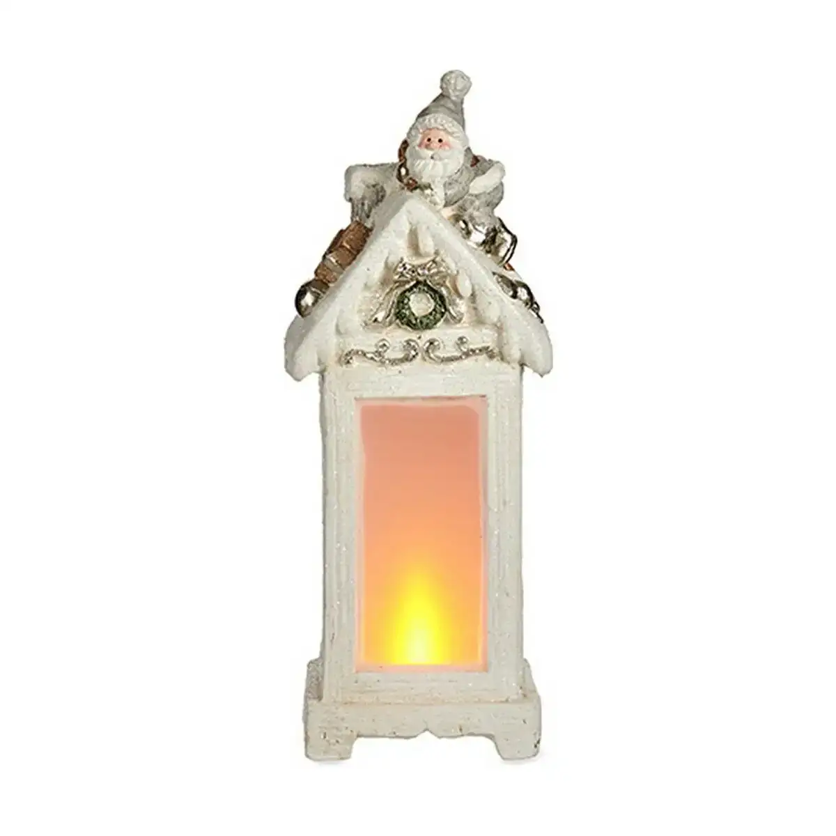 Figurine decorative lanterne pere noel 16 2 x 47 x 18 cm blanc polyresine_9983. DIAYTAR COTE D'IVOIRE - Là où le Chic Rencontre la Tradition. Naviguez à travers notre catalogue et choisissez des produits qui équilibrent l'élégance intemporelle et l'innovation moderne.
