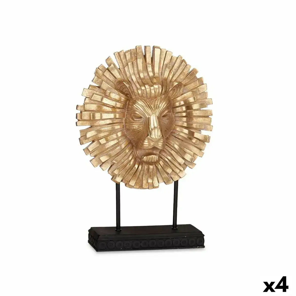 Figurine decorative lion noir dore 28 x 38 5 x 11 5 cm 4 unites _6390. Entrez dans le Monde de DIAYTAR COTE D'IVOIRE - Où Chaque Article Raconte une Histoire Unique. Explorez notre boutique en ligne pour dénicher des trésors qui incarnent l'âme du Côte d'Ivoire.