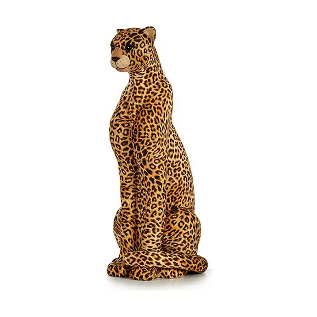 Figurine decorative marron leopard 38 x 98 x 35 cm dore synthetique_6972. DIAYTAR COTE D'IVOIRE - Où Choisir est un Plaisir. Explorez notre boutique en ligne et choisissez parmi des produits de qualité qui satisferont vos besoins et vos goûts.