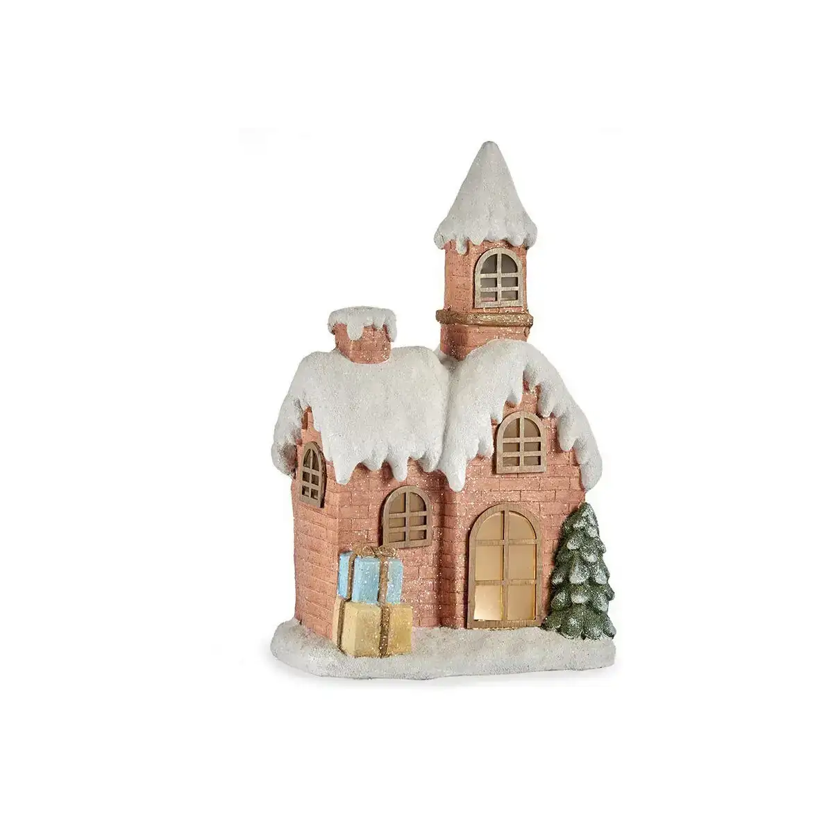 Figurine decorative noel lumiere led maison 23 x 53 x 31 5 cm beige bleu blanc vert jaune magnesium_2744. DIAYTAR COTE D'IVOIRE - Où Chaque Détail Compte. Naviguez à travers notre gamme variée et choisissez des articles qui ajoutent une touche spéciale à votre quotidien, toujours avec qualité et style.