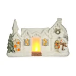 Figurine decorative noel lumiere led maison blanc polyresine 13 x 26 5 x 43 cm_1565. Bienvenue sur DIAYTAR COTE D'IVOIRE - Votre Source de Trouvailles Uniques. Explorez nos rayons virtuels pour dénicher des trésors que vous ne trouverez nulle part ailleurs, allant des trésors artisanaux aux articles tendance.