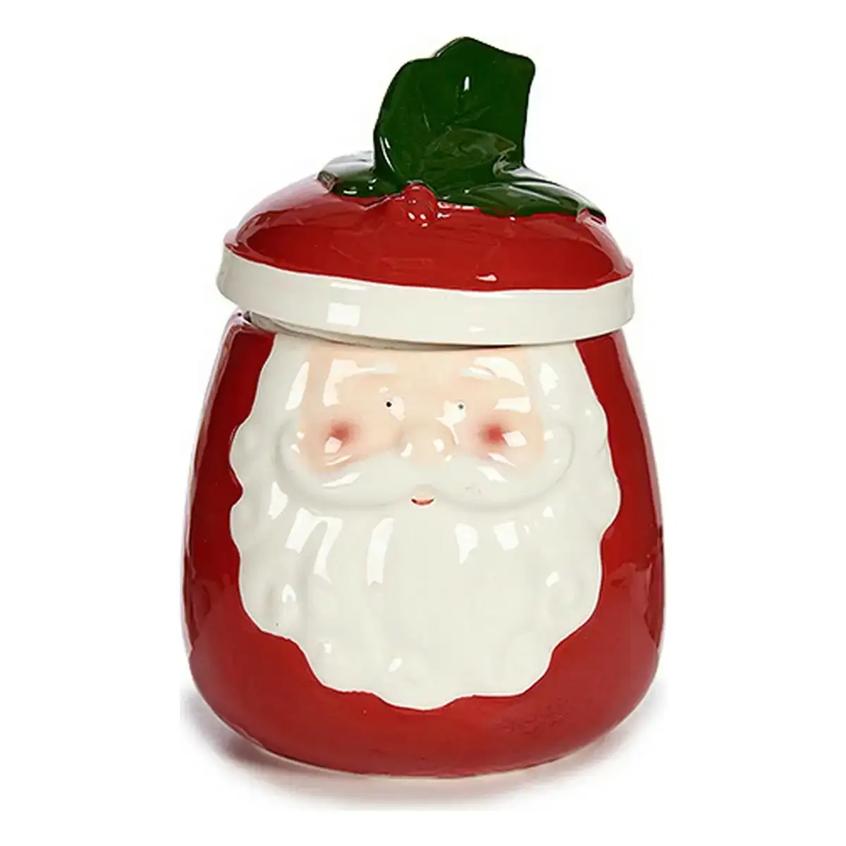 Figurine decorative pere noel 14 x 19 5 x 14 cm ceramique rouge_8206. DIAYTAR COTE D'IVOIRE - Où Choisir est un Acte d'Amour pour le Côte d'Ivoire. Explorez notre boutique en ligne et choisissez des articles qui célèbrent la culture et l'artisanat du pays.