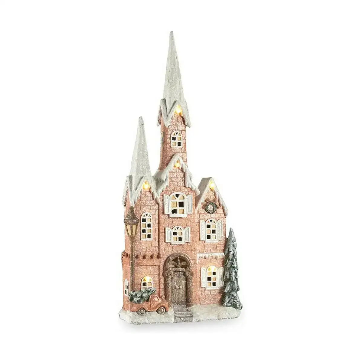 Figurine decorative rose musique noel lumiere led maison 20 x 125 x 55 cm marron blanc vert magnesium_4982. DIAYTAR COTE D'IVOIRE - L'Art de Choisir, l'Art de Vivre. Parcourez notre boutique en ligne et découvrez des produits qui transforment chaque choix en une expérience enrichissante.