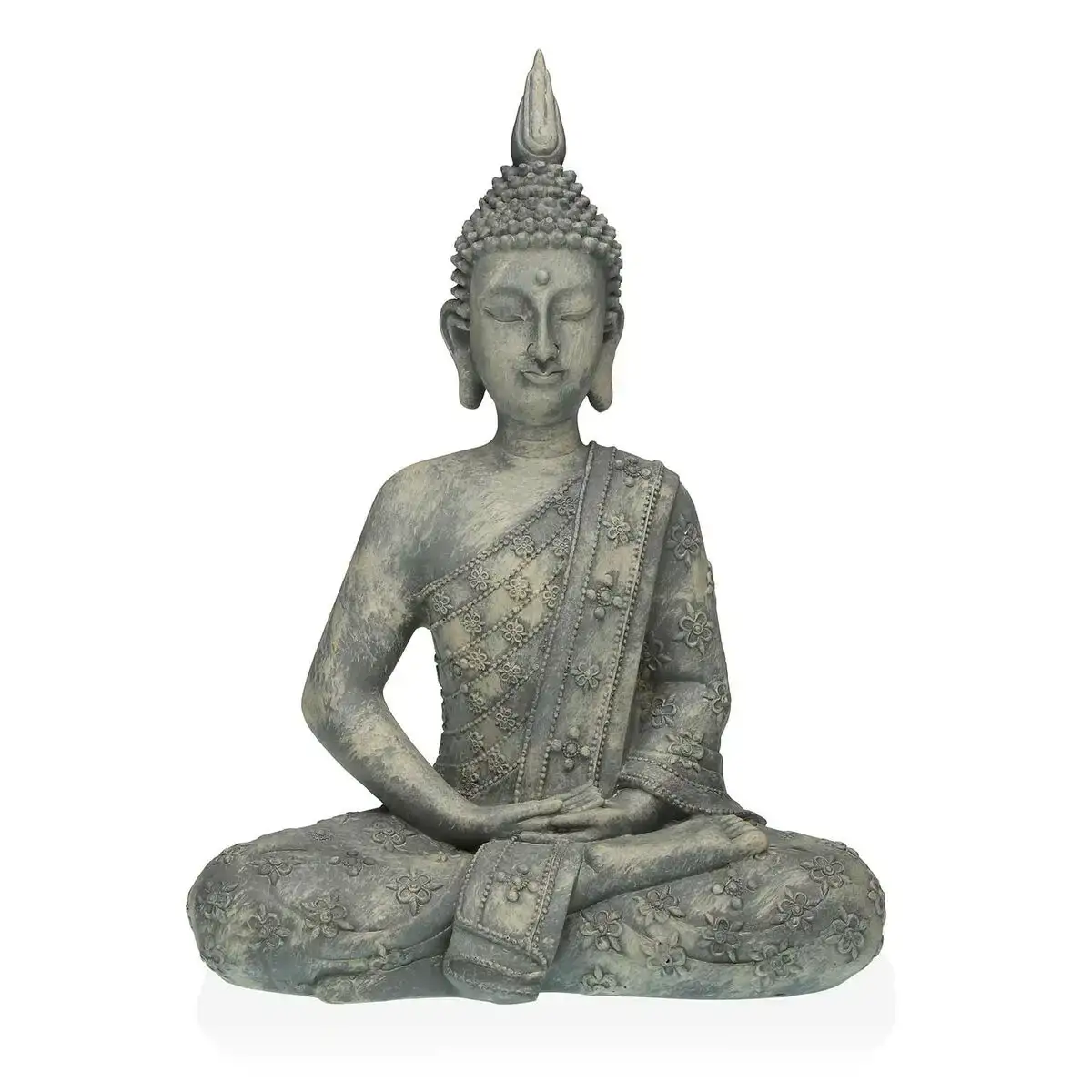 Figurine decorative versa gris buda 19 x 40 x 28 cm resine_2913. Bienvenue chez DIAYTAR COTE D'IVOIRE - Où le Shopping Devient un Voyage. Explorez notre plateforme pour dénicher des produits uniques, racontant l'histoire et l'âme du Côte d'Ivoire.