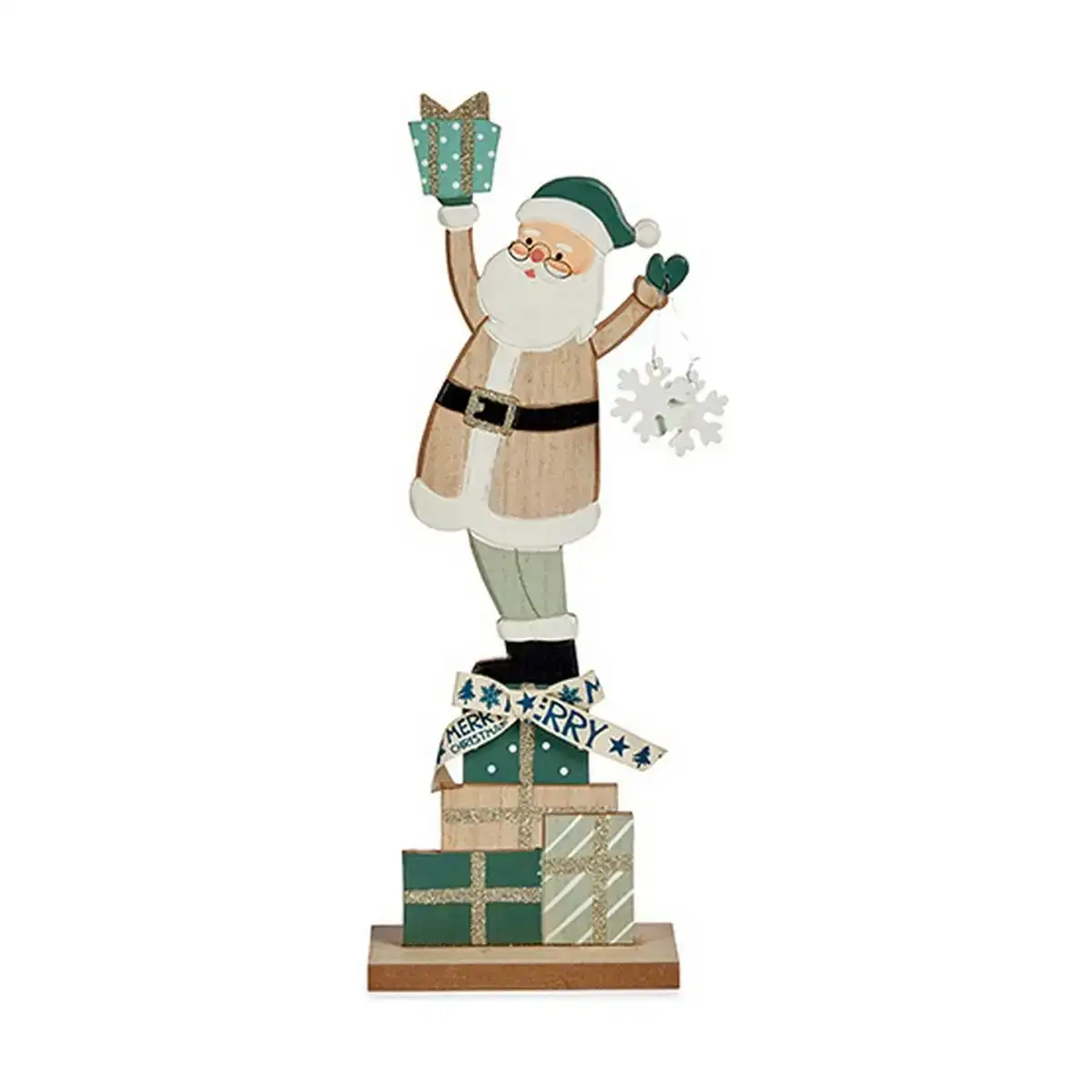 Figurine decorative vert pere noel 7 x 40 x 14 cm bois_2116. DIAYTAR COTE D'IVOIRE - Là où les Possibilités sont Infinies. Parcourez nos catégories et laissez-vous séduire par des produits qui enrichiront votre quotidien, du pratique à l'esthétique.