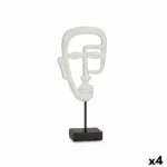 Figurine decorative visage blanc 19 5 x 38 x 10 5 cm 4 unites _4650. DIAYTAR COTE D'IVOIRE - L'Artisanat à Portée de Clic. Découvrez notre boutique en ligne pour trouver des produits uniques qui célèbrent la créativité et l'artisanat sénégalais.