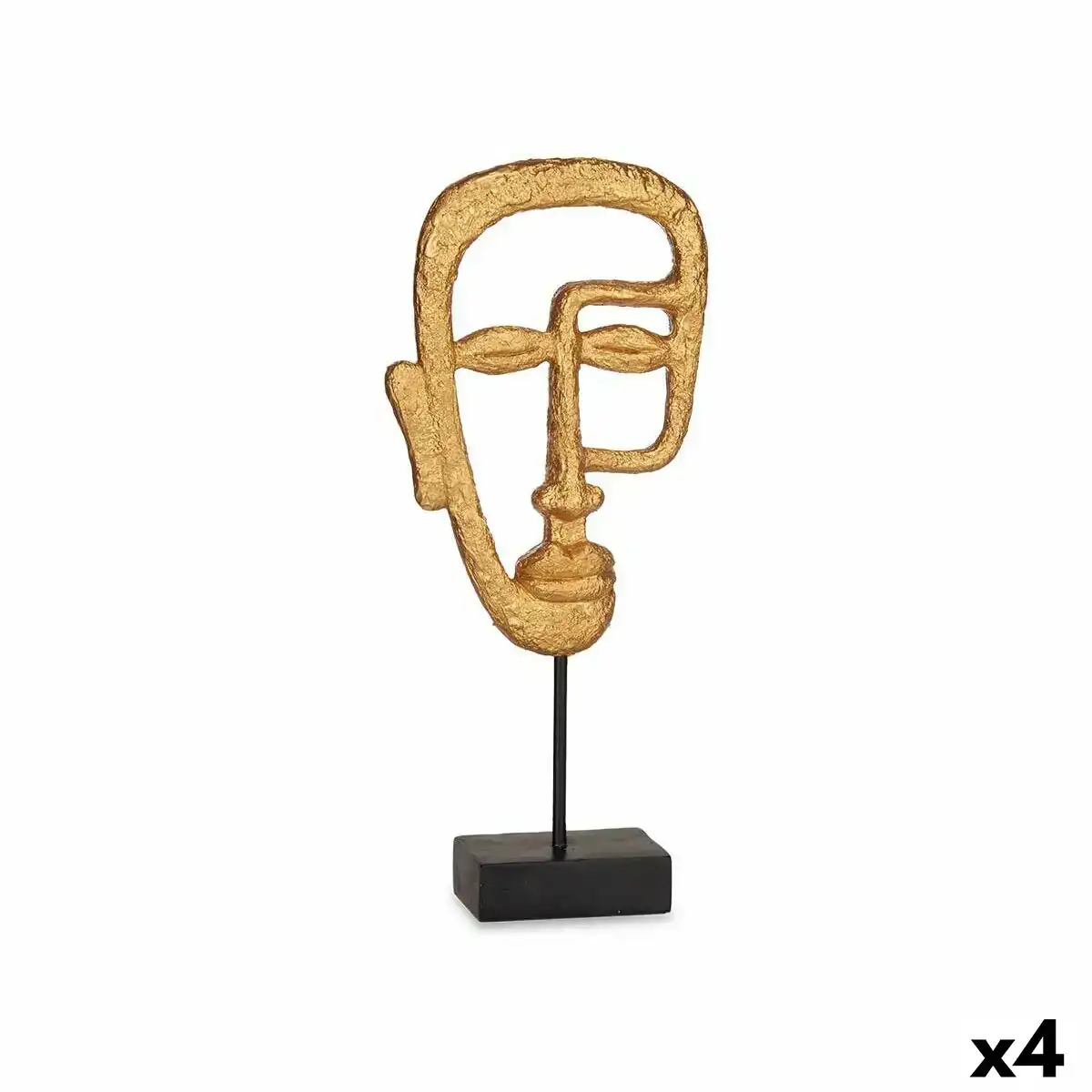 Figurine decorative visage dore 19 5 x 38 x 10 5 cm 4 unites _5274. DIAYTAR COTE D'IVOIRE - Votre Compagnon Shopping, Votre Style Unique. Explorez notre boutique en ligne pour dénicher des trésors qui expriment qui vous êtes, de la mode à la maison.