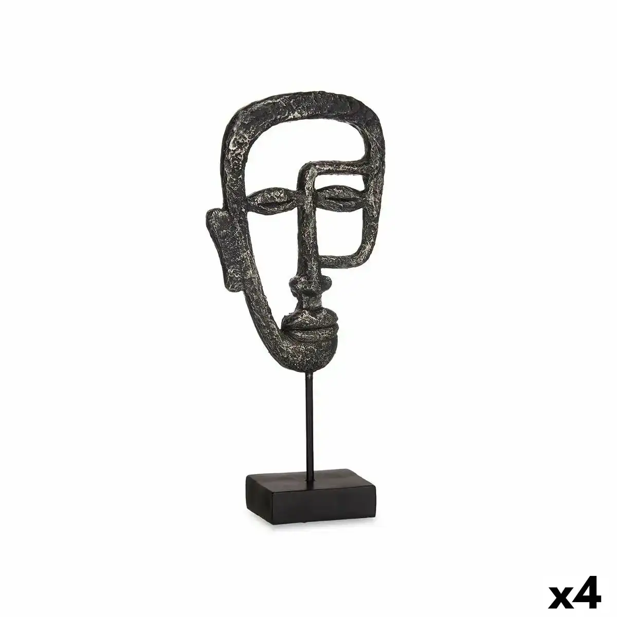 Figurine decorative visage noir 19 5 x 38 x 10 5 cm 4 unites _8068. DIAYTAR COTE D'IVOIRE - Votre Destination pour un Shopping Inoubliable. Naviguez à travers notre catalogue et choisissez des produits qui vous marquent par leur originalité.