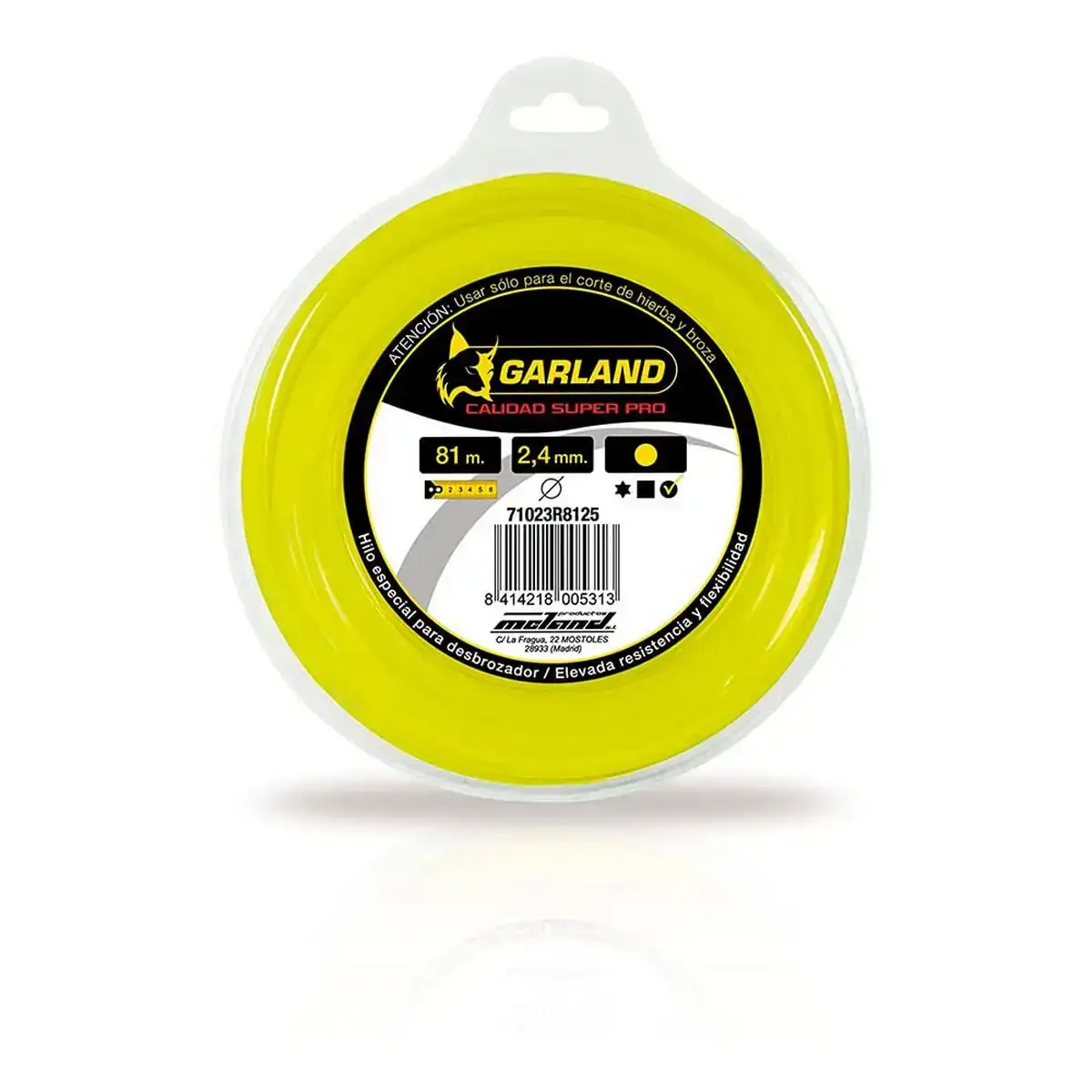 Fil de coupe garland 71023r8125 o 2 4 mm rond 8 m nylon_3694. DIAYTAR COTE D'IVOIRE - Votre Destination pour un Shopping Éclairé. Parcourez notre boutique en ligne pour découvrir des produits de qualité qui embelliront votre quotidien.
