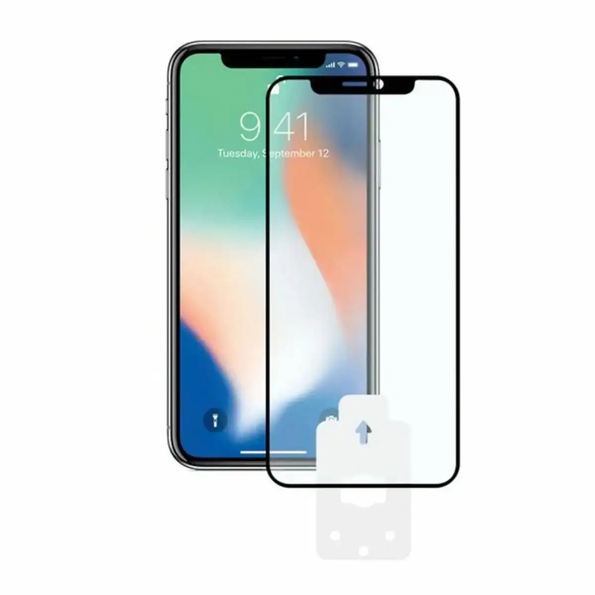 Film protecteur en verre trempe pour telephone portable iphone x xs ksix 2 5d noir_7457. DIAYTAR COTE D'IVOIRE - Où l'Élégance Rencontre l'Authenticité. Naviguez à travers notre boutique en ligne et choisissez des produits qui incarnent le style et la tradition du Côte d'Ivoire.