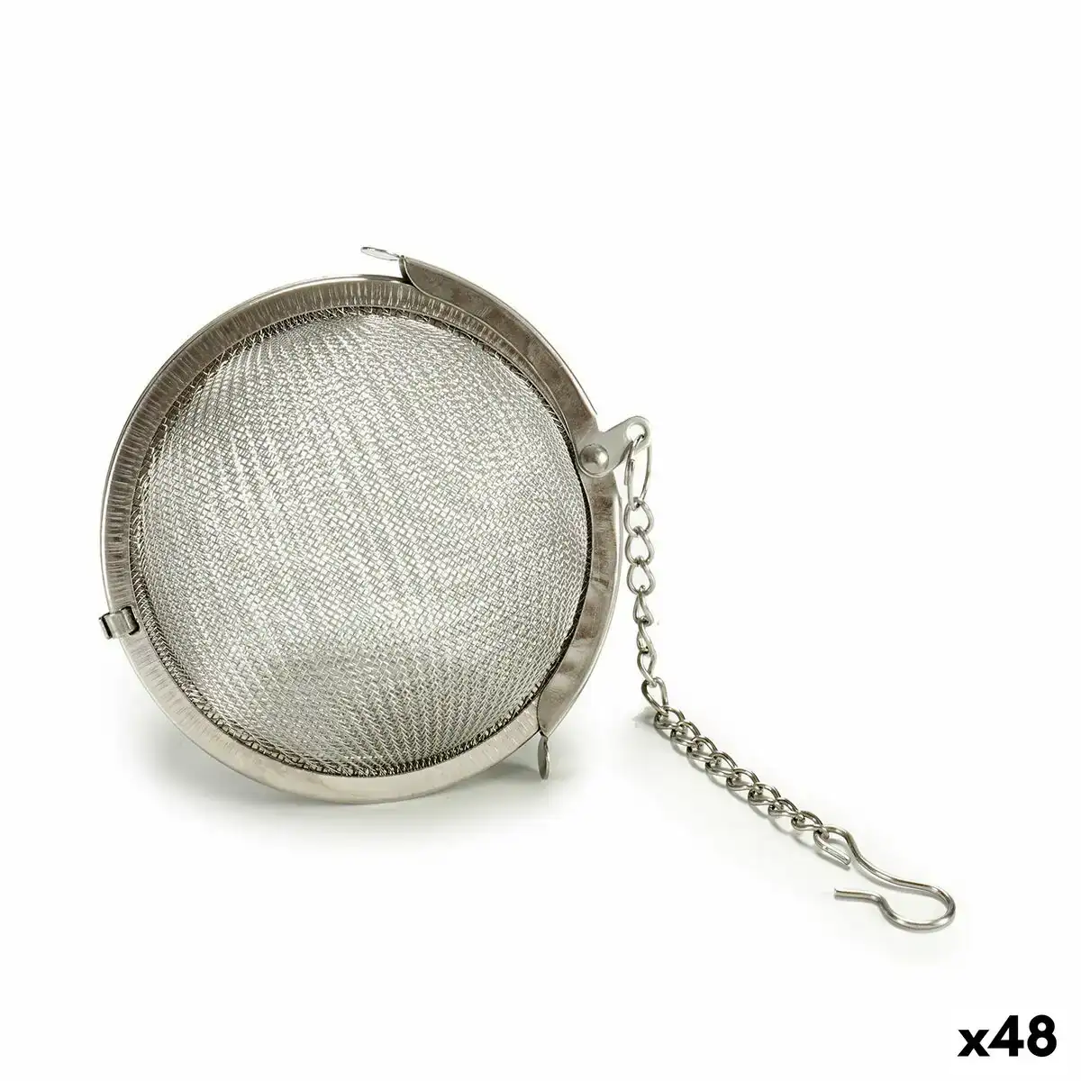 Filtre pour infusions moyen ballon argente metal 48 unites _6871. DIAYTAR COTE D'IVOIRE - Votre Destination de Shopping Authentique au Côte d'Ivoire. Plongez dans notre boutique en ligne pour découvrir des produits qui célèbrent la riche culture et l'artisanat du pays.