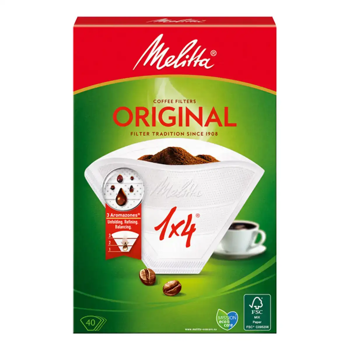 Filtres a cafe jetables melitta original 4 tasses 40 unites_2971. DIAYTAR COTE D'IVOIRE - Où l'Élégance Rencontré l'Accessibilité. Parcourez notre catalogue et trouvez des produits qui apportent une touche de sophistication à votre vie quotidienne sans compromettre votre budget.
