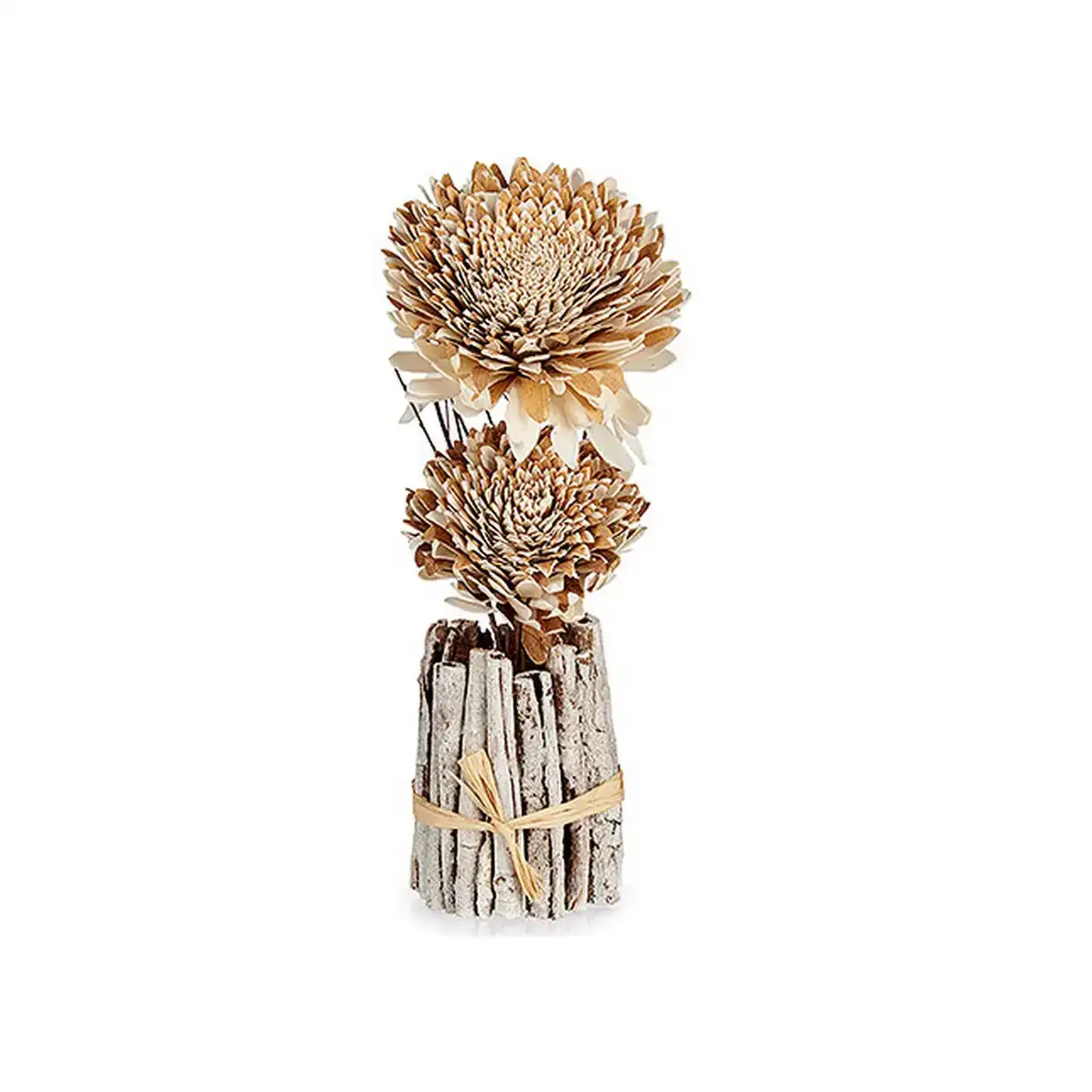 Fleur decorative 76722 naturel bois_1706. DIAYTAR COTE D'IVOIRE - Là où Choisir est un Acte d'Amour pour le Côte d'Ivoire. Explorez notre gamme et choisissez des produits qui célèbrent la culture et l'artisanat du pays.