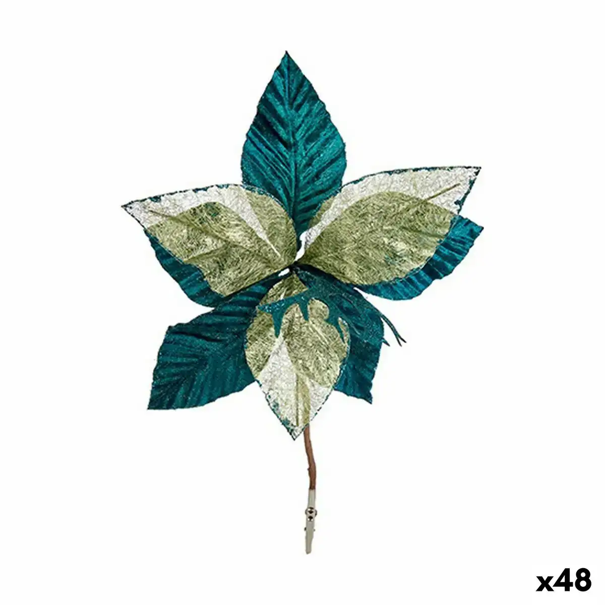 Fleur decorative noel bleu plastique 48 unites _6053. DIAYTAR COTE D'IVOIRE - Votre Destination pour un Shopping Réfléchi. Découvrez notre gamme variée et choisissez des produits qui correspondent à vos valeurs et à votre style de vie.