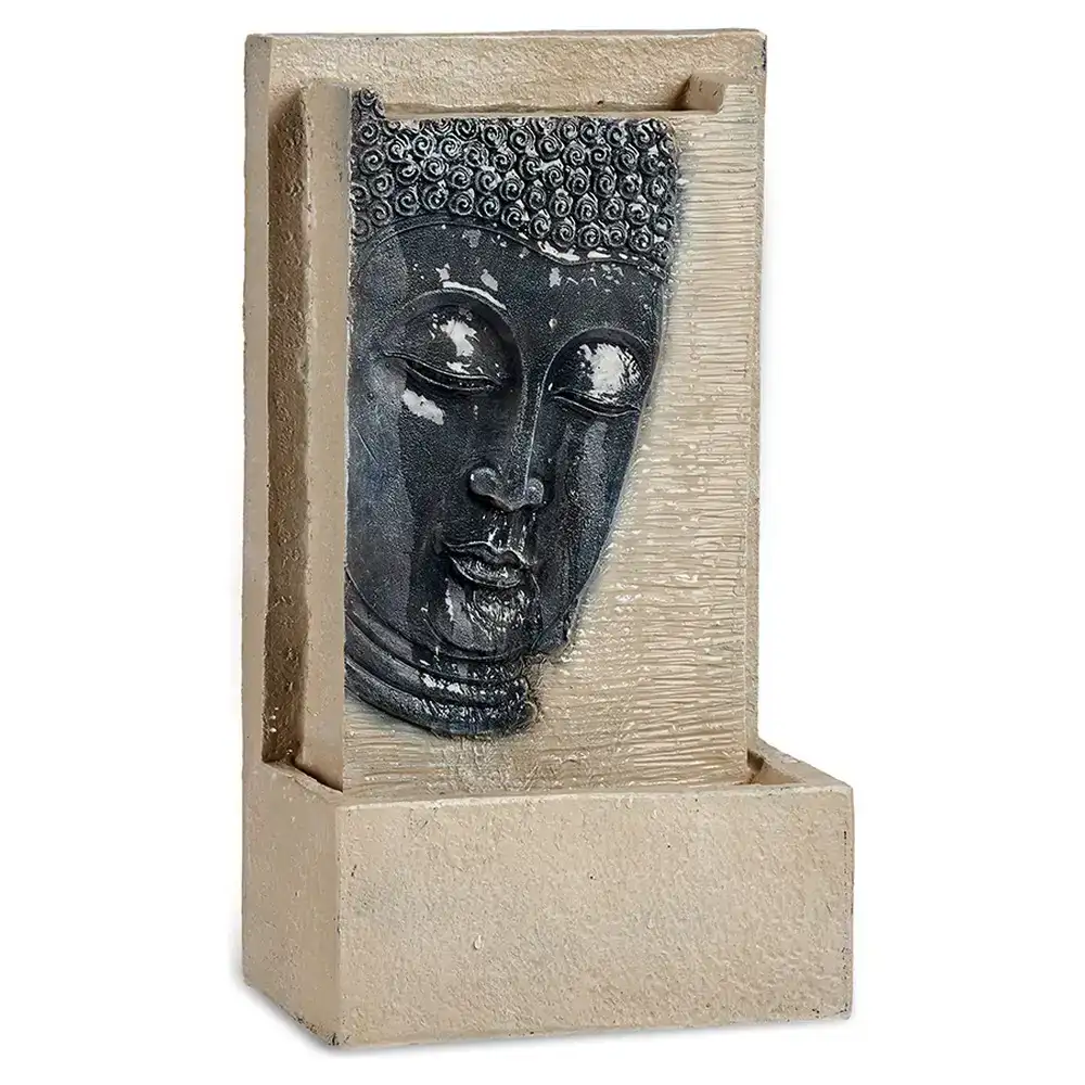 Fontaine buda marron gris resine 16 x 48 x 26 5 cm _9526. DIAYTAR COTE D'IVOIRE - L'Art de Magasiner sans Limites. Naviguez à travers notre collection diversifiée pour trouver des produits qui élargiront vos horizons shopping.
