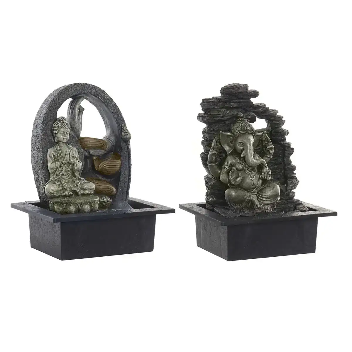 Fontaine de jardin dkd home decor 25 x 20 x 32 cm buda resine oriental 2 unites _6152. DIAYTAR COTE D'IVOIRE - Où Choisir est un Plaisir Responsable. Explorez notre boutique en ligne et adoptez des produits qui reflètent notre engagement envers la durabilité.