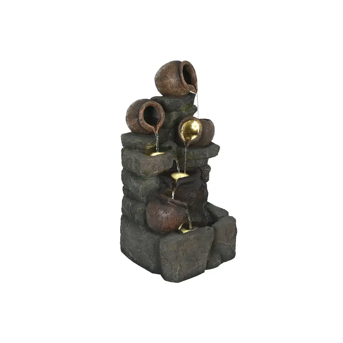 Fontaine de jardin dkd home decor resine 37 x 36 x 81 cm_7908. DIAYTAR COTE D'IVOIRE - Votre Oasis de Shopping en Ligne. Explorez notre boutique et découvrez des produits qui ajoutent une touche de magie à votre quotidien.