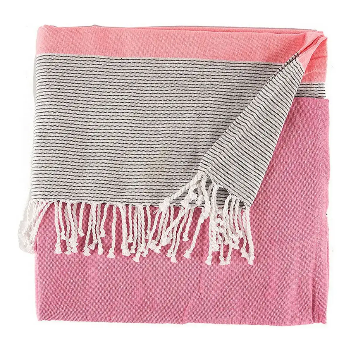 Foulard multi usages rayures 160 x 200 cm rose_7590. DIAYTAR COTE D'IVOIRE - Là où la Qualité est Non Négociable. Parcourez notre boutique en ligne pour découvrir des produits qui incarnent le raffinement et l'excellence du Côte d'Ivoire.
