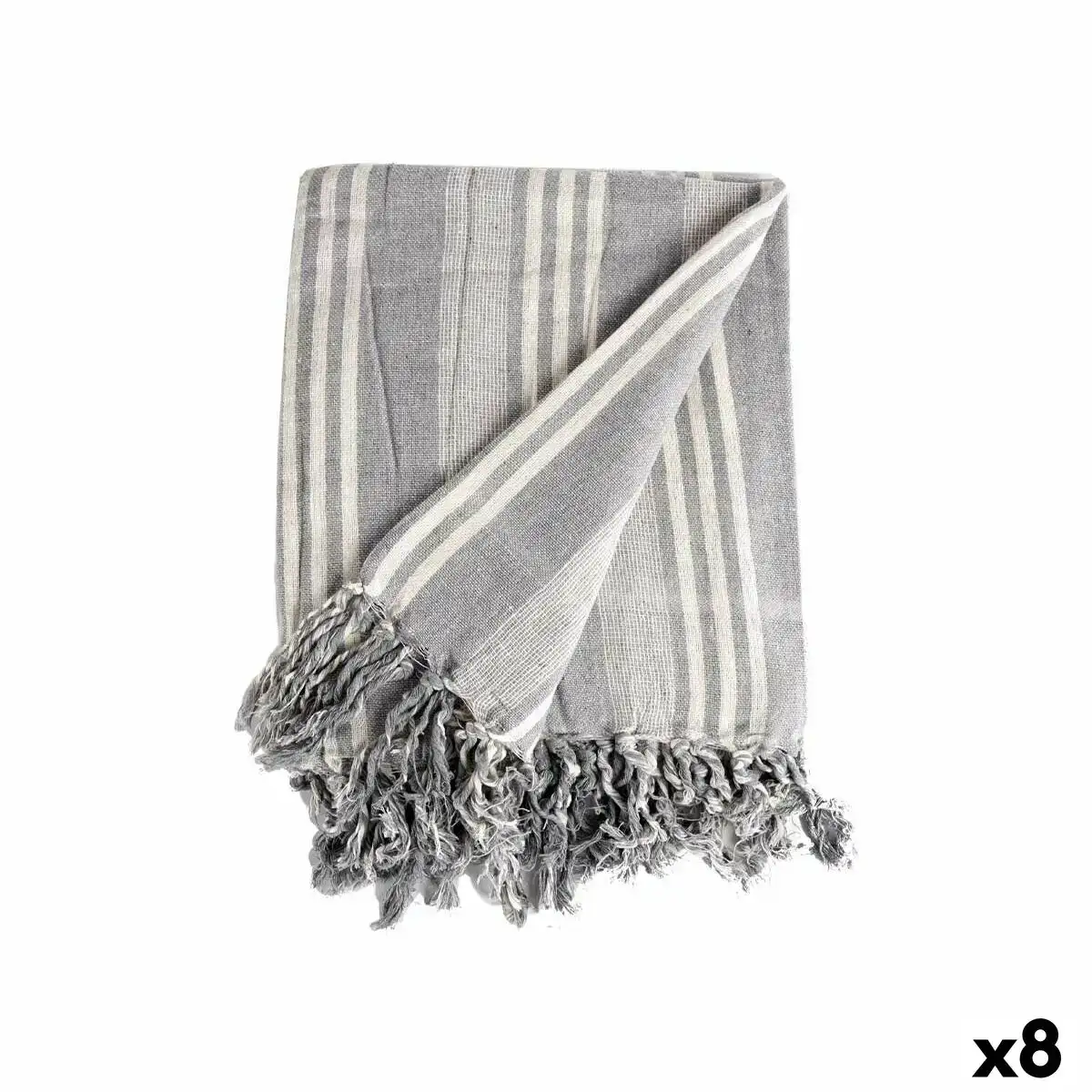 Foulard multi usages rayures 235 x 205 cm blanc gris 8 unites _2893. Bienvenue sur DIAYTAR COTE D'IVOIRE - Où Choisir Rime avec Qualité. Explorez notre gamme diversifiée et découvrez des articles conçus pour répondre à vos attentes élevées.