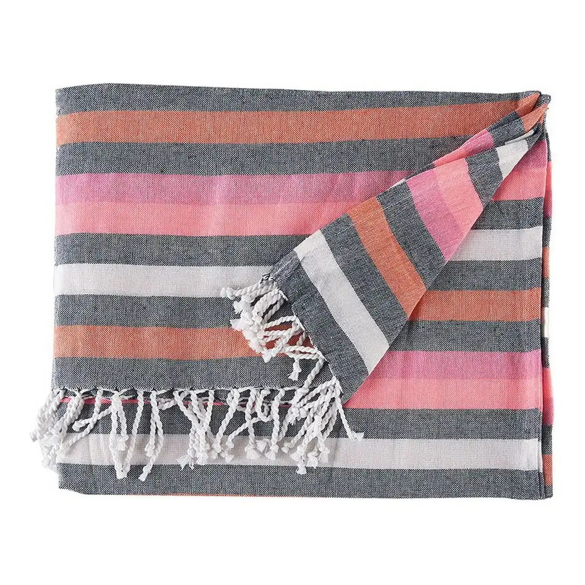 Foulard multi usages rayures rose 160 x 200 cm _8448. Bienvenue chez DIAYTAR COTE D'IVOIRE - Où Chaque Produit a son Âme. Découvrez notre gamme et choisissez des articles qui résonnent avec votre personnalité et vos valeurs.