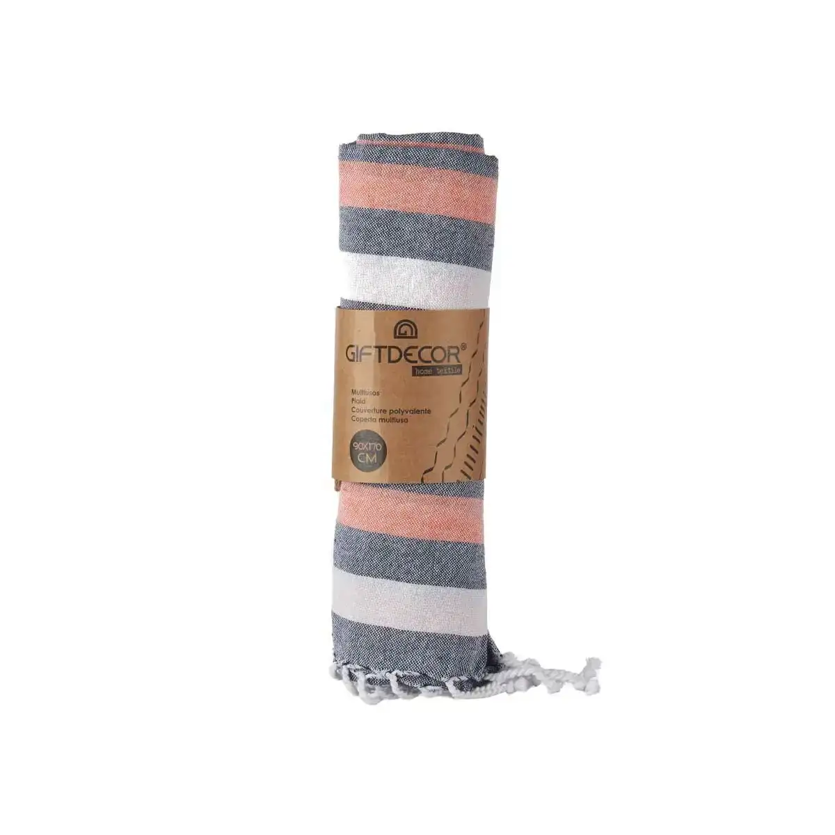 Foulard multi usages rayures rose 170 x 90 cm _6753. Bienvenue chez DIAYTAR COTE D'IVOIRE - Où Chaque Objet a son Histoire. Découvrez notre sélection méticuleuse et choisissez des articles qui racontent l'âme du Côte d'Ivoire.