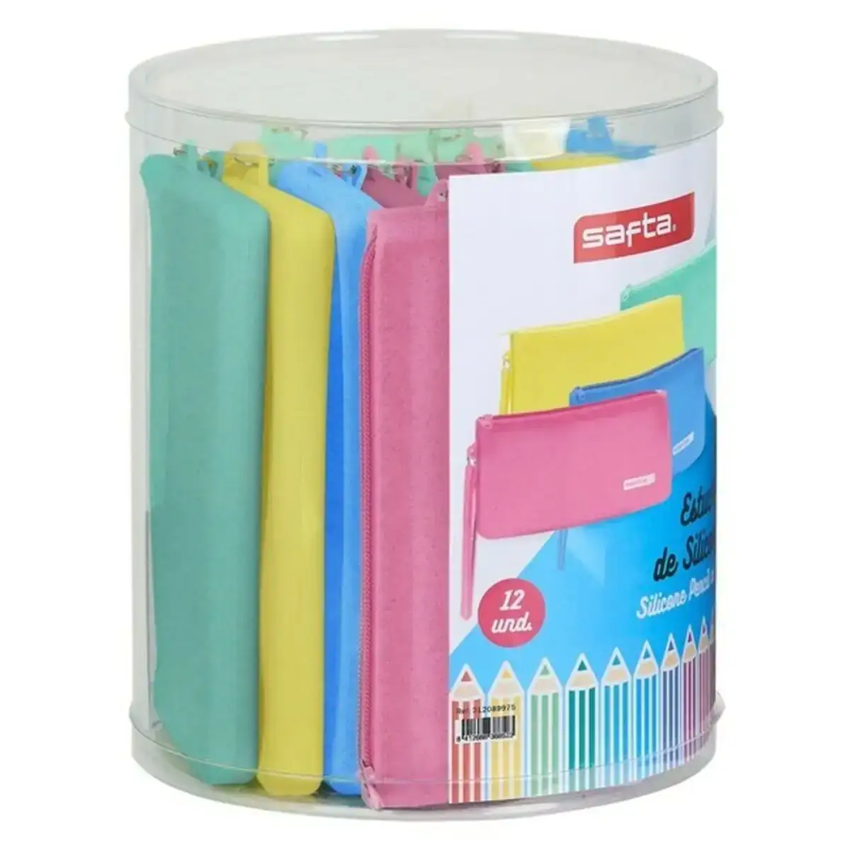 Fourre tout safta glitter 12 pieces assortiment de couleurs_5798. DIAYTAR COTE D'IVOIRE - Votre Passage vers l'Exceptionnel. Naviguez à travers notre sélection minutieuse et découvrez des articles qui apportent une touche spéciale à chaque instant de votre vie.