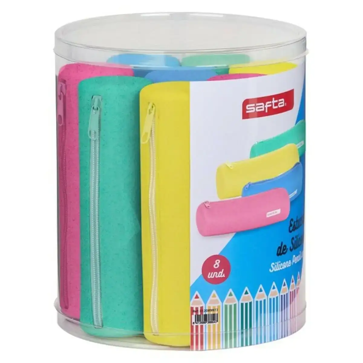 Fourre tout safta glitter rond assortiment de couleurs 8 pieces _3061. DIAYTAR COTE D'IVOIRE - Là où Chaque Produit a son Propre Éclat. Explorez notre boutique en ligne et trouvez des articles qui ajoutent de la brillance à votre quotidien.