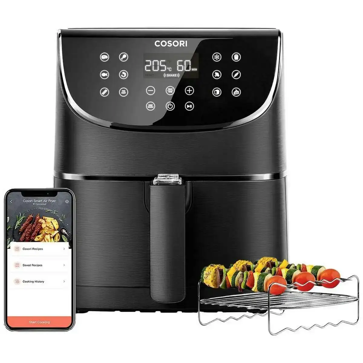Friteuse sans huile cosori smart chef edition noir_7150. DIAYTAR COTE D'IVOIRE - Là où Chaque Achat Contribue à un Rêve. Naviguez à travers notre boutique en ligne et soutenez des artisans talentueux tout en acquérant des trésors.