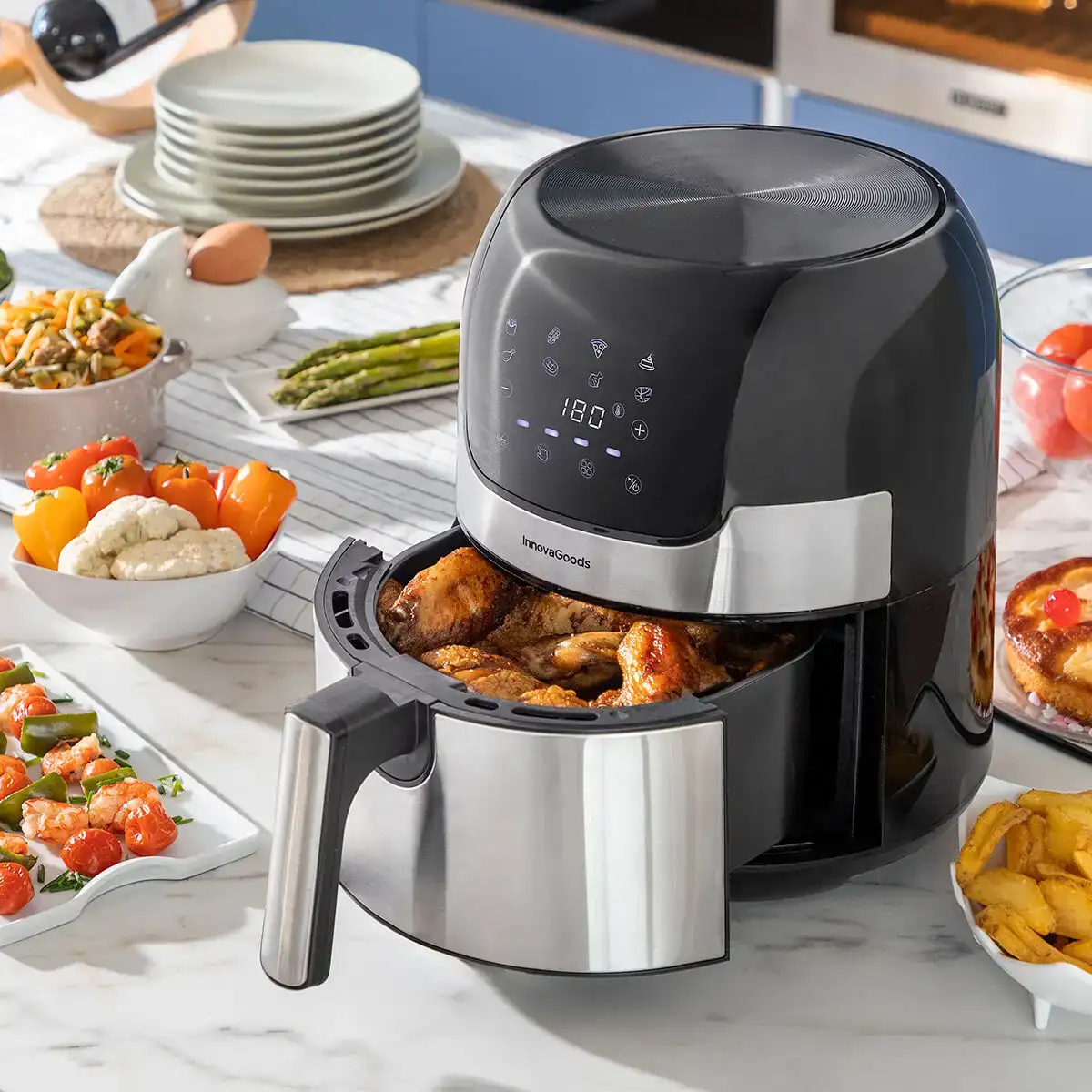 Friteuse sans huile innovagoods acier inoxydable noir 3 5 l 1400 w reconditionne c _2303. DIAYTAR COTE D'IVOIRE - Votre Destination pour un Shopping Réfléchi. Découvrez notre gamme variée et choisissez des produits qui correspondent à vos valeurs et à votre style de vie.