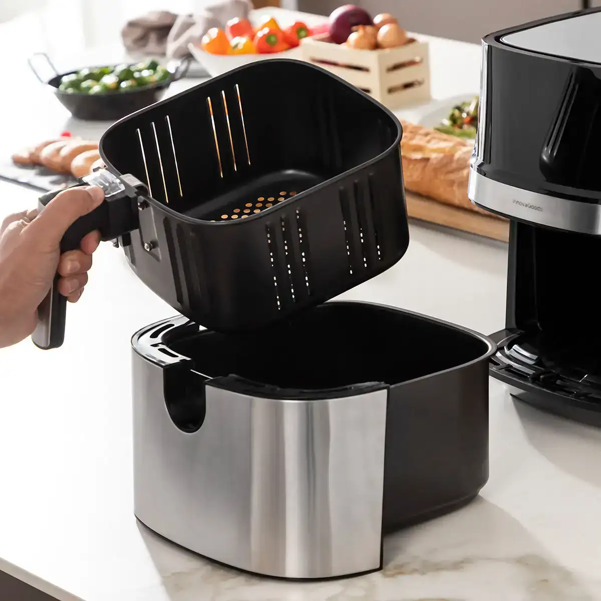 Friteuse sans huile innovagoods noir acier inoxydable 1700 w 5 5 l reconditionne b _5854. DIAYTAR COTE D'IVOIRE - Là où Chaque Achat a du Sens. Explorez notre gamme et choisissez des produits qui racontent une histoire, votre histoire.