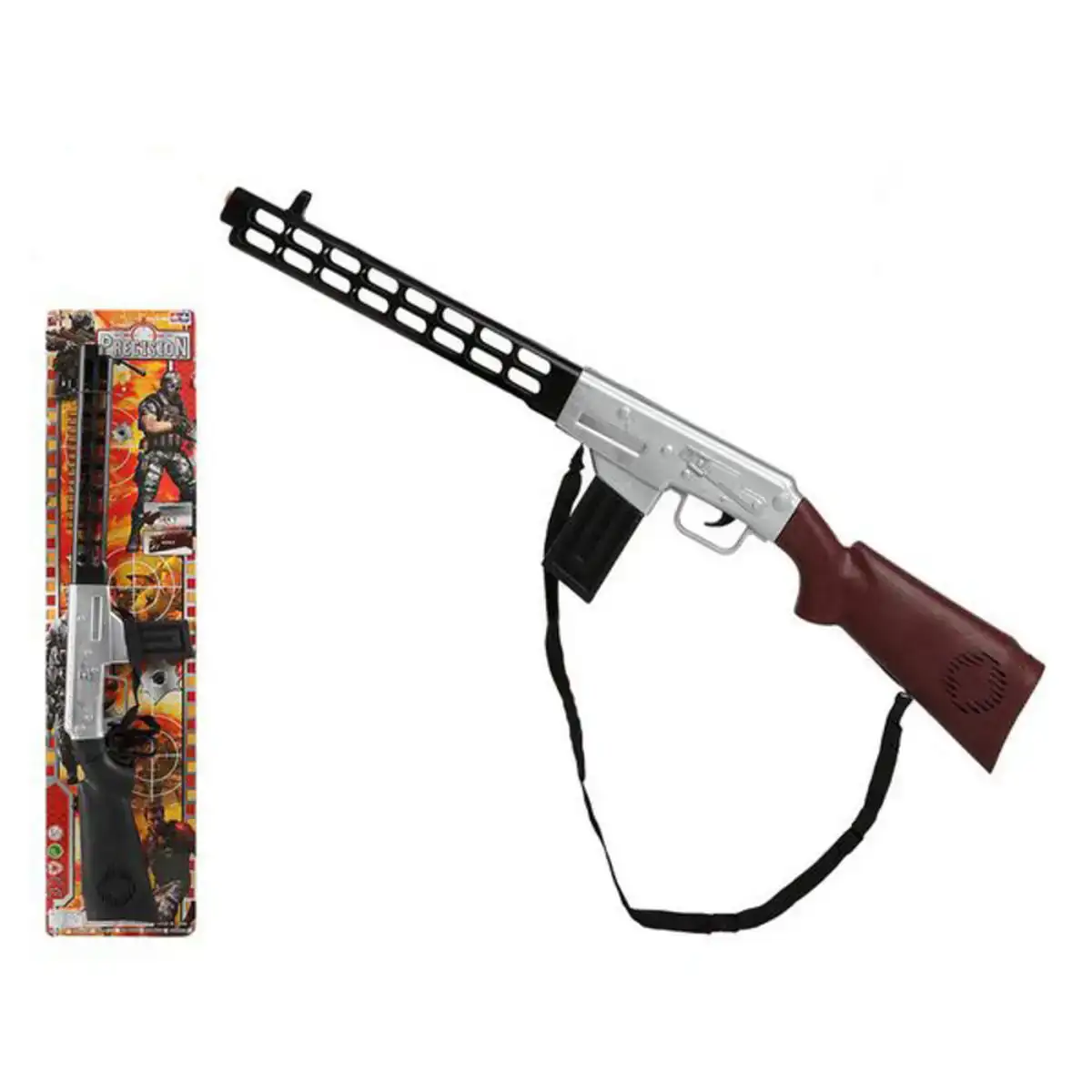 Fusil 62704 noir marron_1710. Bienvenue dans l'univers captivant de DIAYTAR COTE D'IVOIRE - Votre Plateforme de Shopping Tout-en-Un. Parcourez notre boutique en ligne pour découvrir des produits uniques, allant des articles ménagers aux élégants accessoires de mode.