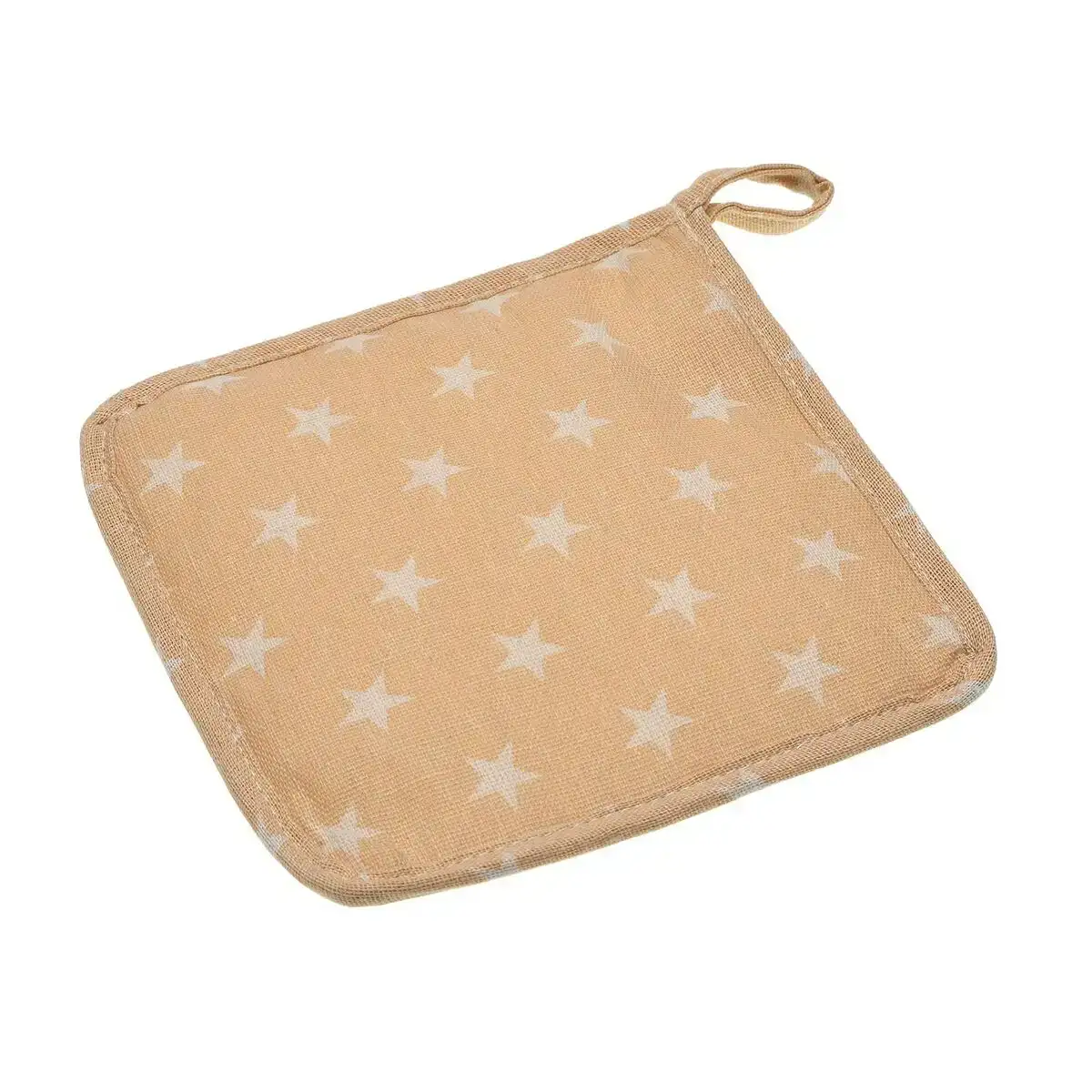 Gant a four versa stars beige textile 20 x 20 cm _2910. DIAYTAR COTE D'IVOIRE - L'Art de Vivre le Shopping Inspiré. Parcourez notre catalogue et choisissez des produits qui reflètent votre passion pour la beauté et l'authenticité.