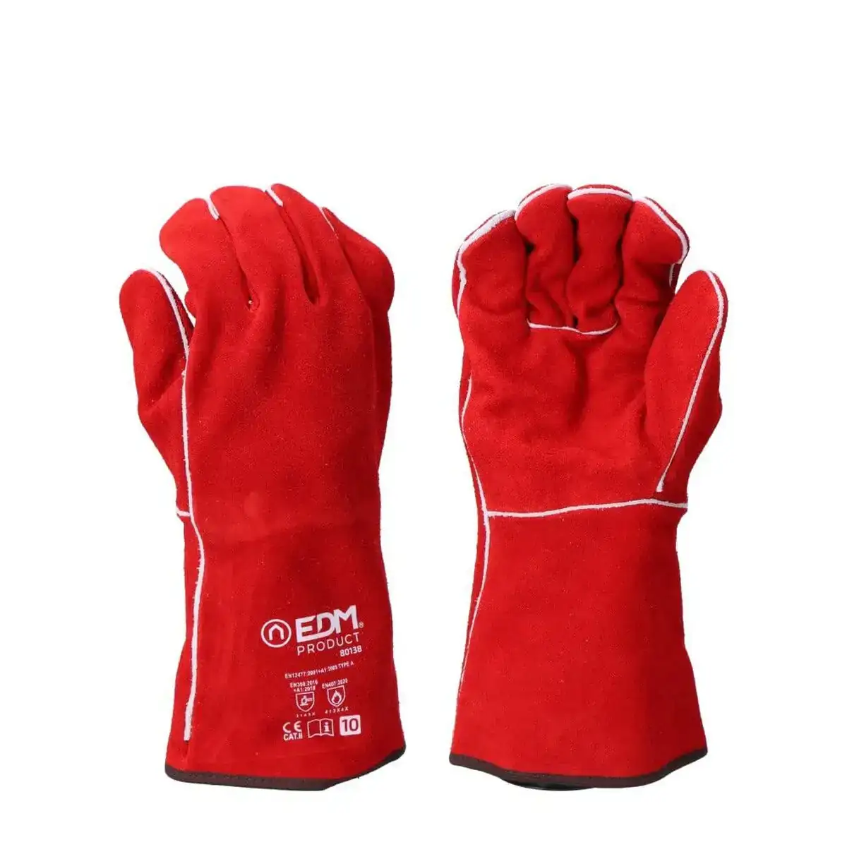 Gants de travail edm soudeurs rouge coton daim kevlar_3811. Entrez dans l'Univers de DIAYTAR COTE D'IVOIRE - Où l'Élégance Rencontre la Tradition. Explorez notre gamme variée et trouvez des articles qui ajoutent une touche de sophistication à votre vie.