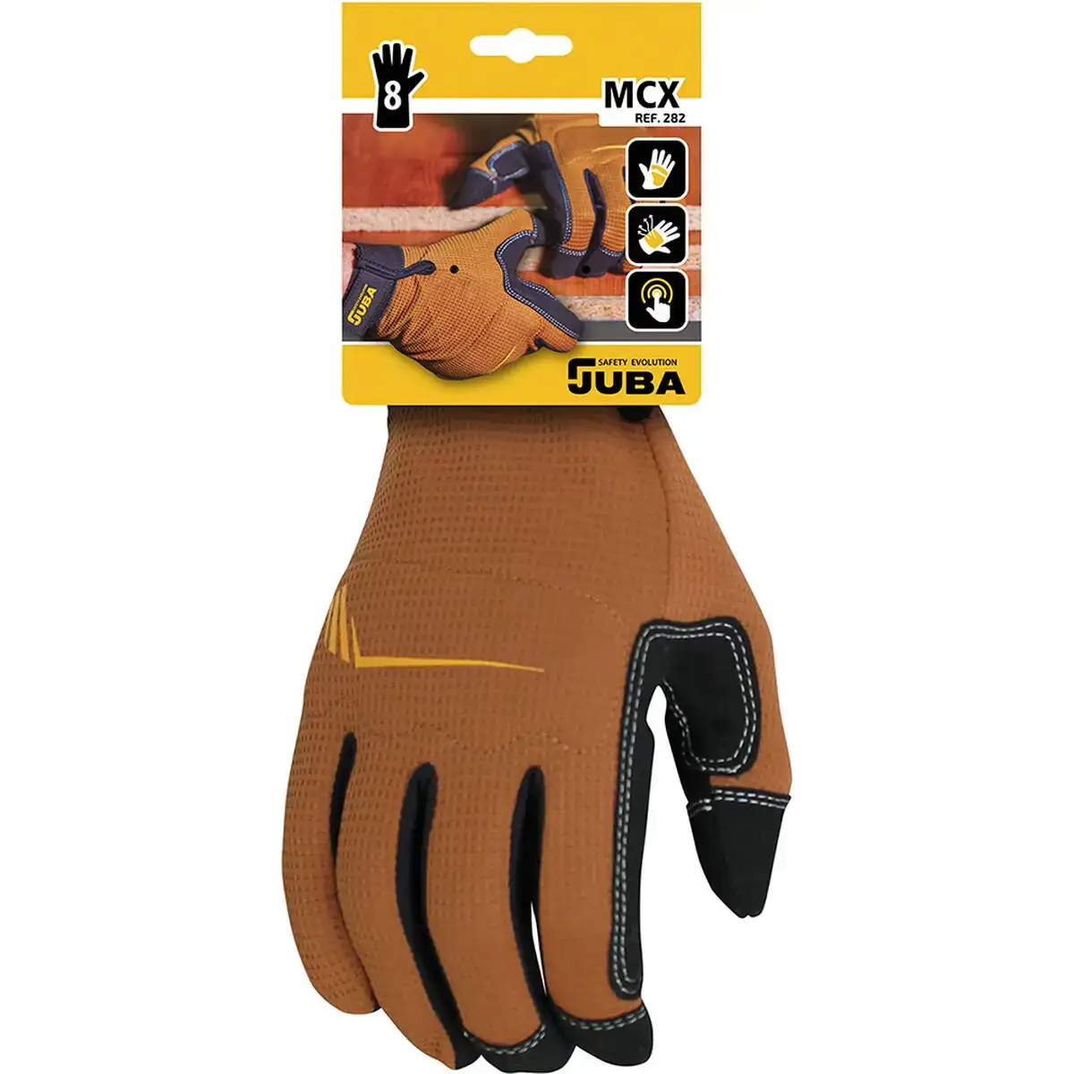 Gants de travail juba mecanix tactile cuir synthetoqie marron spandex_4470. DIAYTAR COTE D'IVOIRE - Où Chaque Produit est une Histoire à Raconter. Découvrez notre sélection de produits qui vous permettent de créer votre propre récit à travers vos achats.