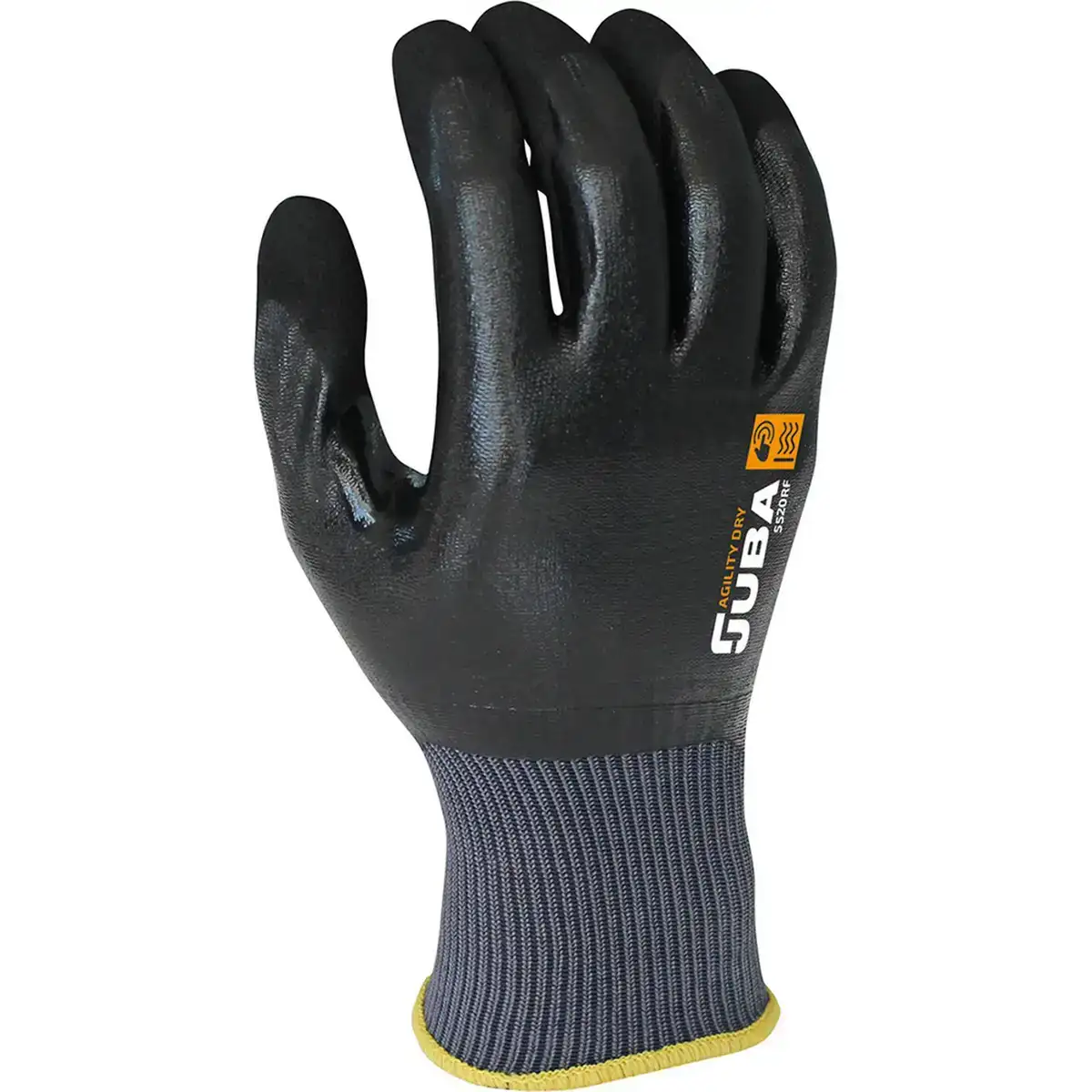 Gants de travail juba nylon nitrile noir_8847. DIAYTAR COTE D'IVOIRE - L'Art de Vivre avec Authenticité. Explorez notre gamme de produits artisanaux et découvrez des articles qui apportent une touche unique à votre vie.