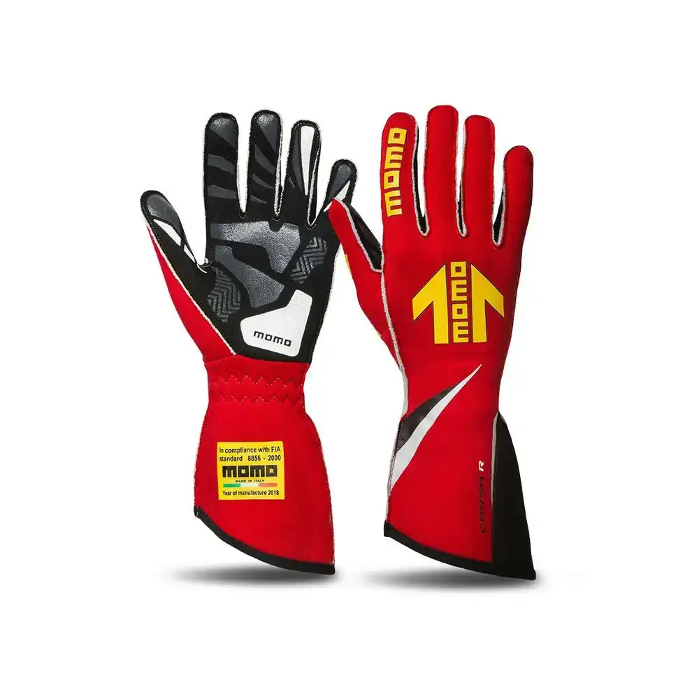 Gants momo corsa r rouge 11_4361. DIAYTAR COTE D'IVOIRE - Où l'Élégance Rencontre l'Authenticité. Naviguez à travers notre boutique en ligne et choisissez des produits qui incarnent le style et la tradition du Côte d'Ivoire.
