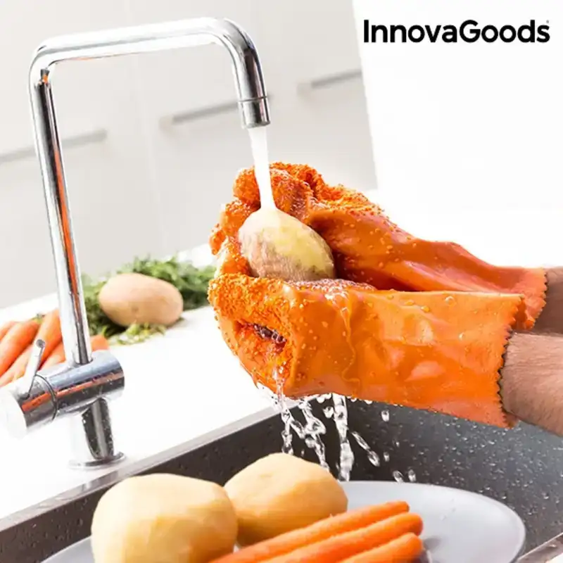 Gants nettoyants eplucheurs de fruits et legumes gloveg innovagoods_3378. Entrez dans l'Univers de DIAYTAR COTE D'IVOIRE - Où l'Élégance et la Variété se Rencontrent. Parcourez notre catalogue pour dénicher des articles qui ajoutent une touche d'élégance à votre vie.