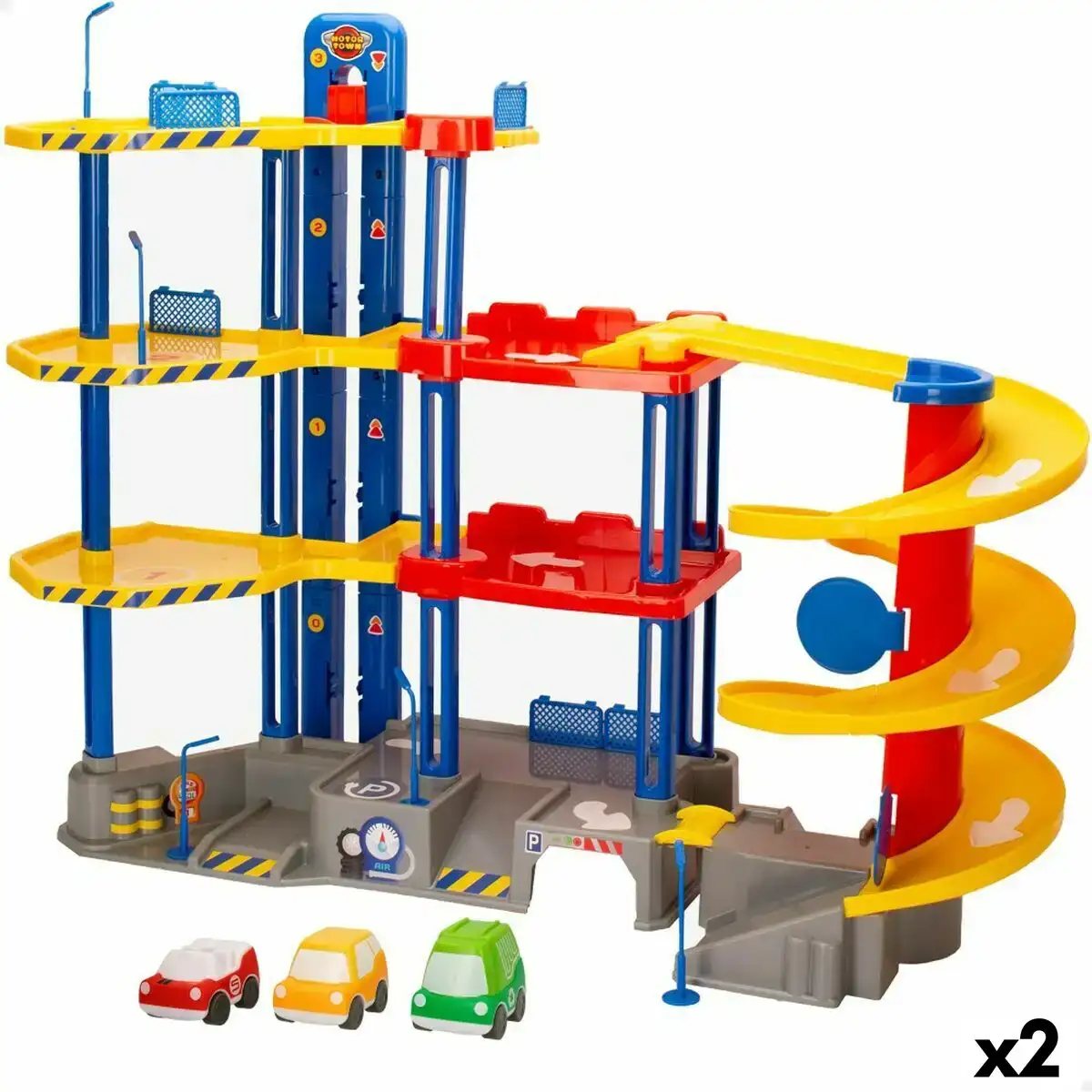 Garage parking avec vehicules motor town 4 niveaux 70 x 55 x 28 cm 2 unites _5960. Bienvenue chez DIAYTAR COTE D'IVOIRE - Où le Shopping Devient un Voyage. Explorez notre plateforme pour dénicher des produits uniques, racontant l'histoire et l'âme du Côte d'Ivoire.