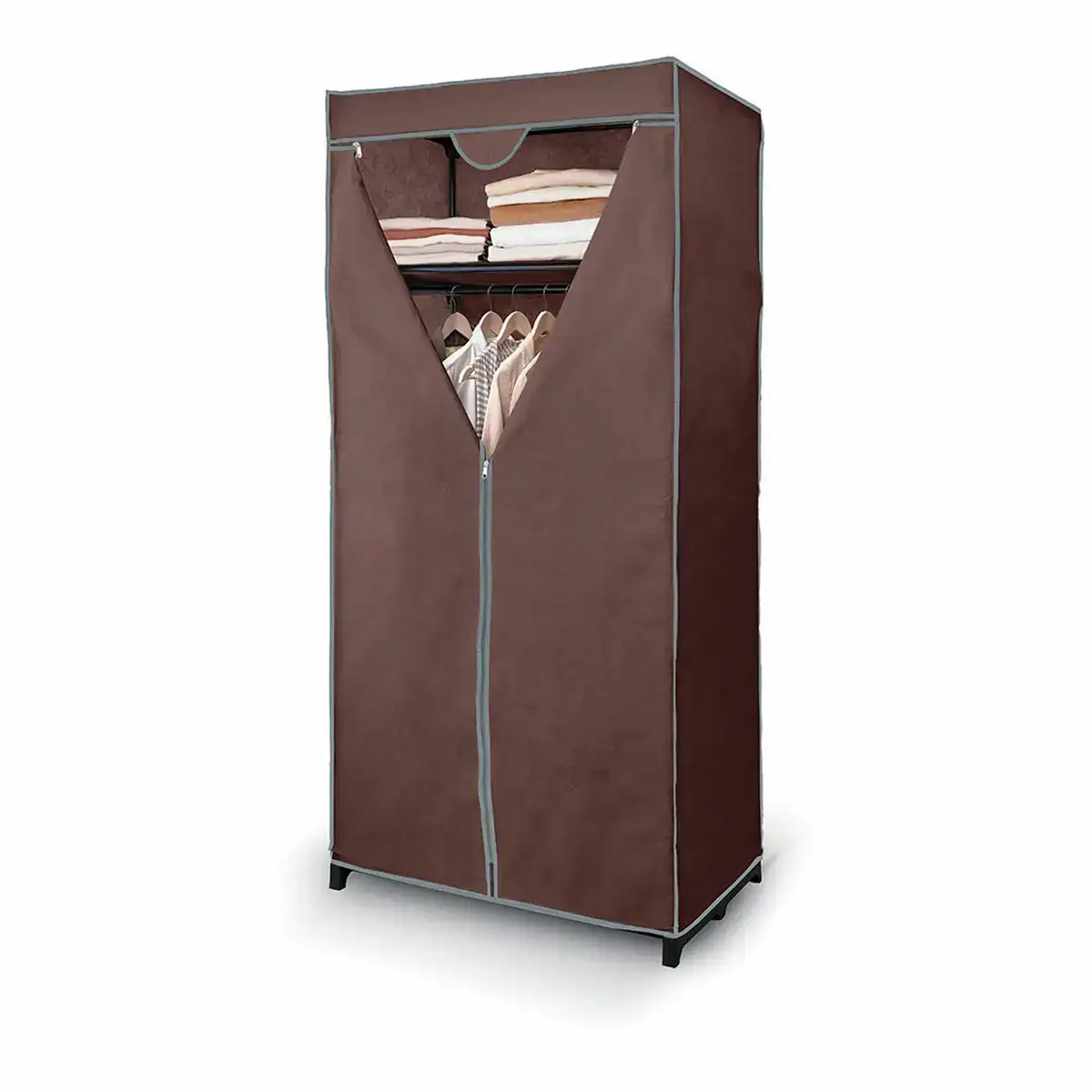 Garde robe jobgar tissu 160 x 75 x 50 cm _4312. DIAYTAR COTE D'IVOIRE - Où Choisir est un Plaisir Responsable. Parcourez notre catalogue et choisissez des produits qui incarnent notre engagement envers des pratiques durables et éthiques.
