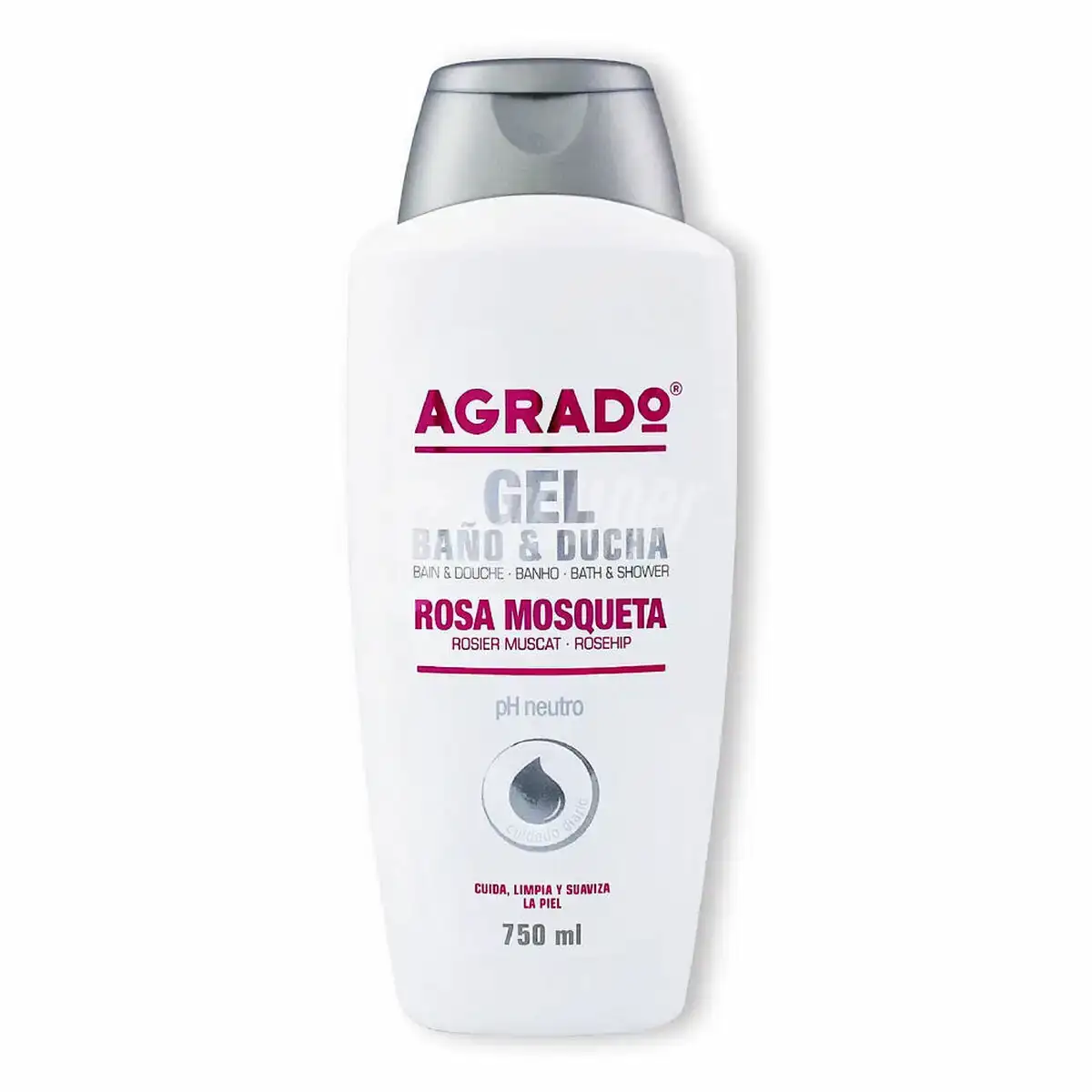 Gel de douche agrado rose musquee 750 ml_5902. DIAYTAR COTE D'IVOIRE - Où Chaque Produit est une Promesse de Qualité. Explorez notre boutique en ligne et choisissez des produits qui répondent à vos exigences élevées.