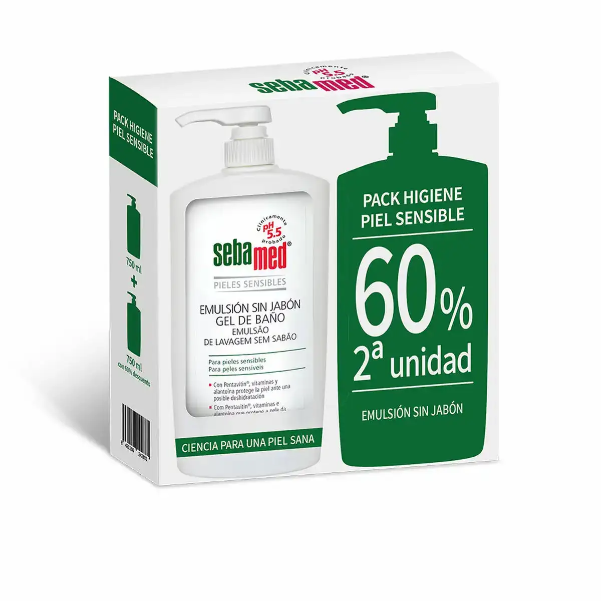 Gel douche sans savon sebamed peau sensible 2 unites_4501. DIAYTAR COTE D'IVOIRE - Là où le Shopping Devient une Expérience. Naviguez à travers notre catalogue diversifié et découvrez des produits qui ajoutent de la couleur et de la passion à votre vie.
