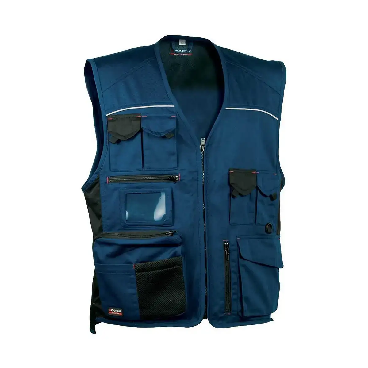 Gilet cofra expert noir blue marine_2769. DIAYTAR COTE D'IVOIRE - L'Art de Choisir, l'Art de S'émerveiller. Explorez notre gamme de produits et laissez-vous émerveiller par des créations authentiques et des designs modernes.