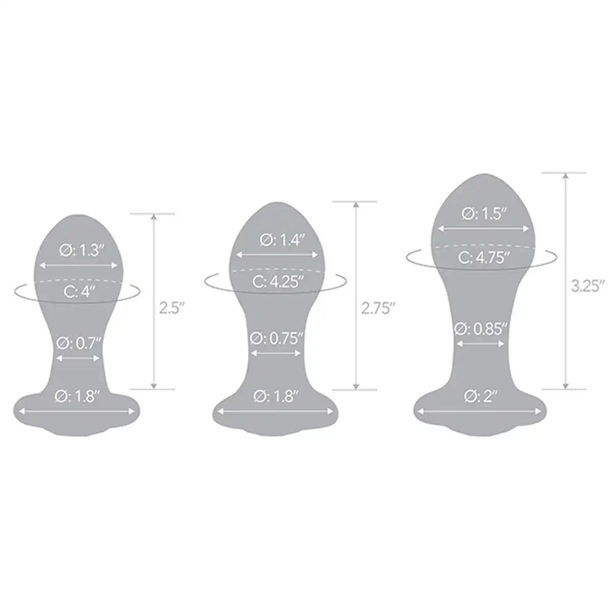 Gode bling bling glas anal training 3 pieces_4706. DIAYTAR COTE D'IVOIRE - Là où le Shopping devient une Fête des Sens. Plongez dans notre univers et choisissez des produits qui éveillent votre goût pour l'esthétique et l'authenticité.