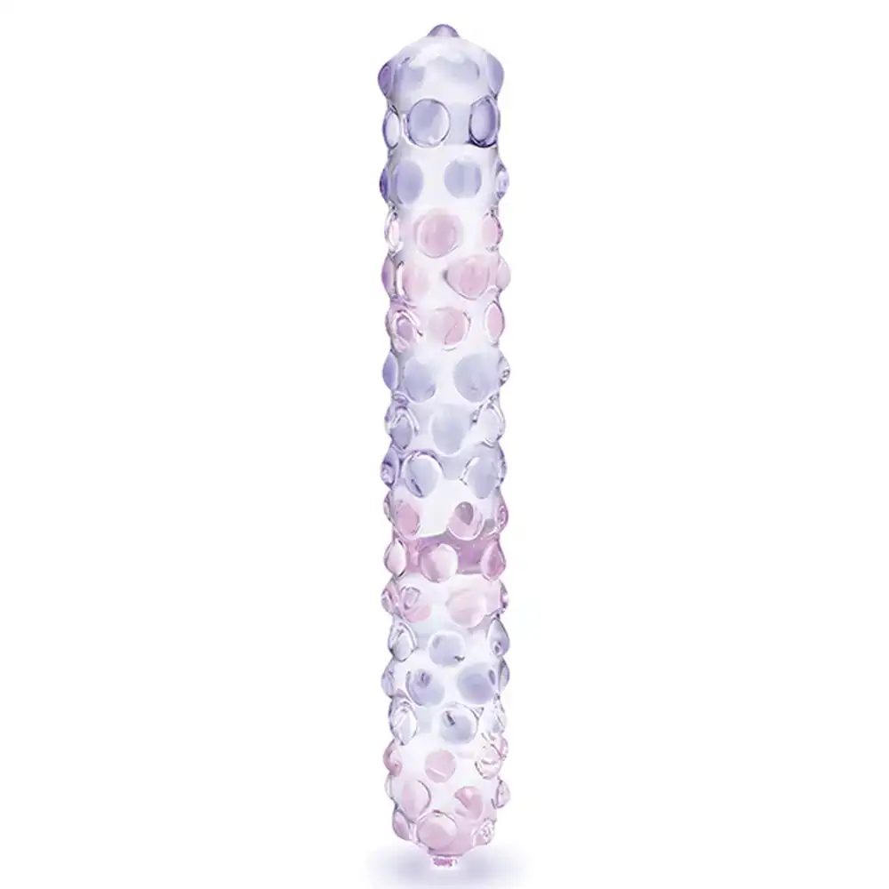 Gode glas nubby violet_2865. DIAYTAR COTE D'IVOIRE - L'Art de Vivre le Shopping Inspiré. Parcourez notre catalogue et choisissez des produits qui reflètent votre passion pour la beauté et l'authenticité.