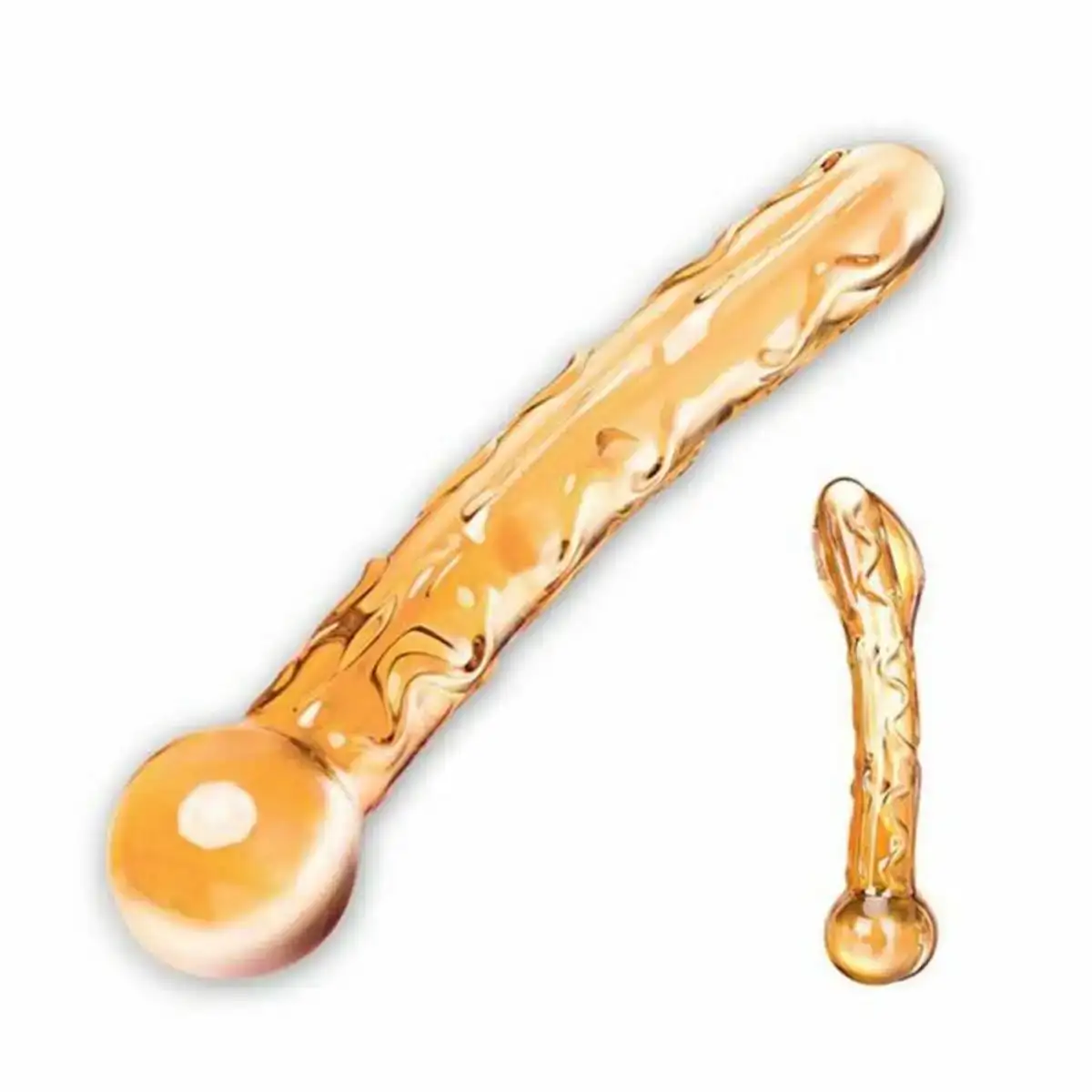 Gode titilleur orange verre glas 63217_2661. DIAYTAR COTE D'IVOIRE - Où Choisir est une Célébration. Découvrez notre sélection de produits qui représentent la diversité et la joie du Côte d'Ivoire, à chaque étape de votre vie.