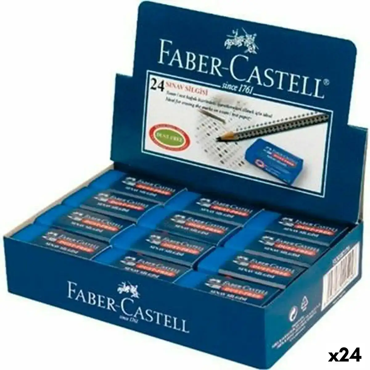 Gomme faber castell dust free bleu 24 unites _6524. Bienvenue sur DIAYTAR COTE D'IVOIRE - Votre Fenêtre sur le Shopping Moderne. Parcourez notre boutique en ligne et découvrez des produits qui incarnent l'évolution du style et de la qualité.